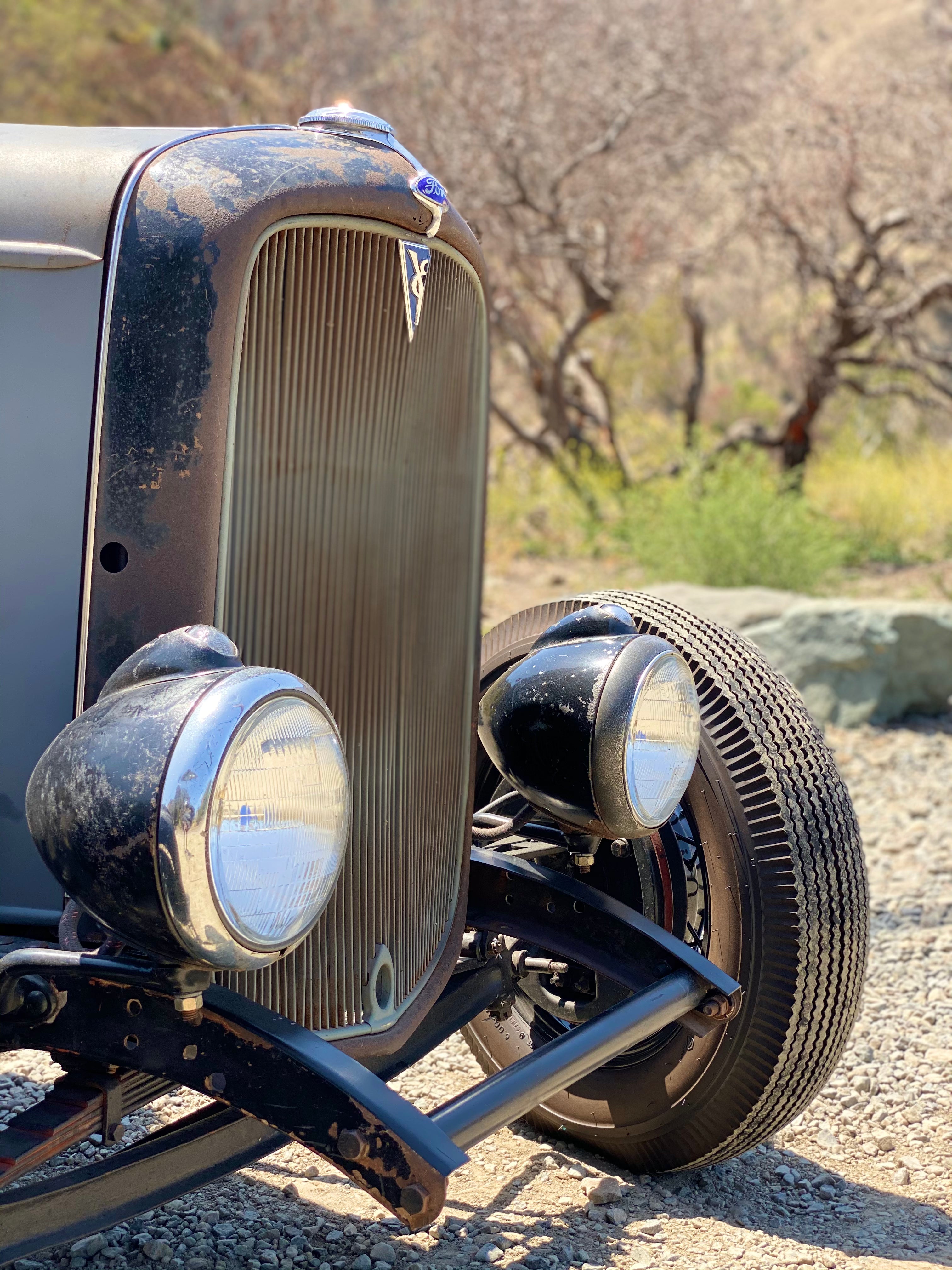 1932 Ford Roadster Headlights FINE ART PRINT
