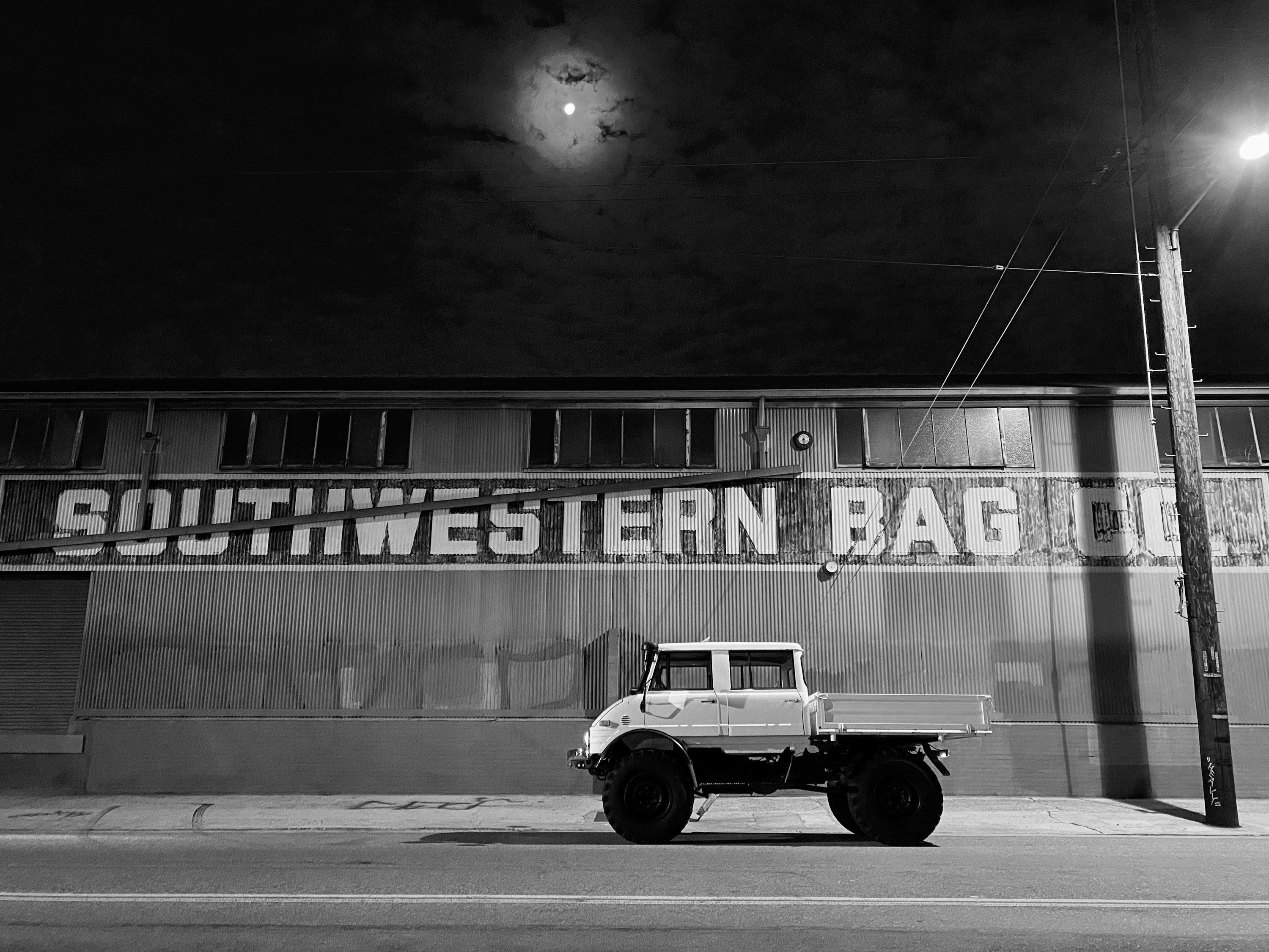 1979 Mercedes-Benz Unimog DOKA White FINE ART PRINT