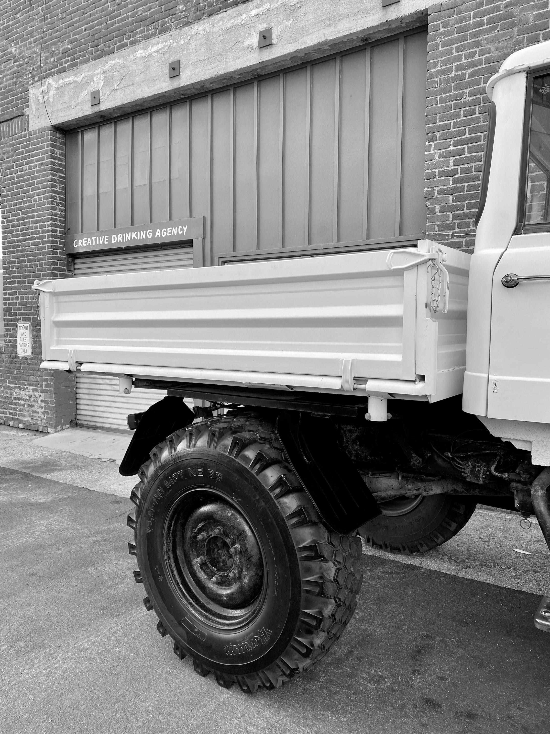 1979 Mercedes-Benz Unimog DOKA White FINE ART PRINT