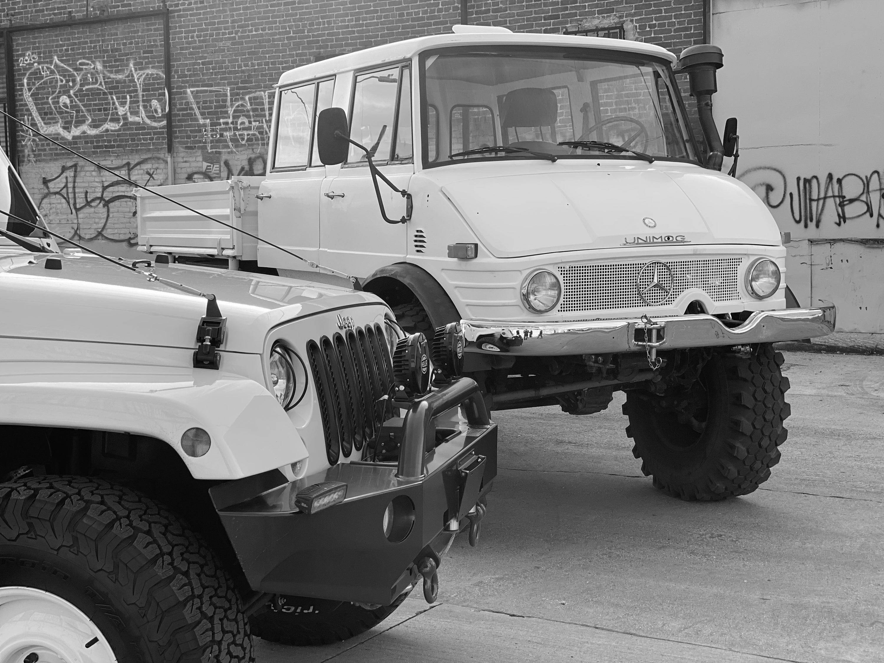 1979 Mercedes-Benz Unimog DOKA White FINE ART PRINT