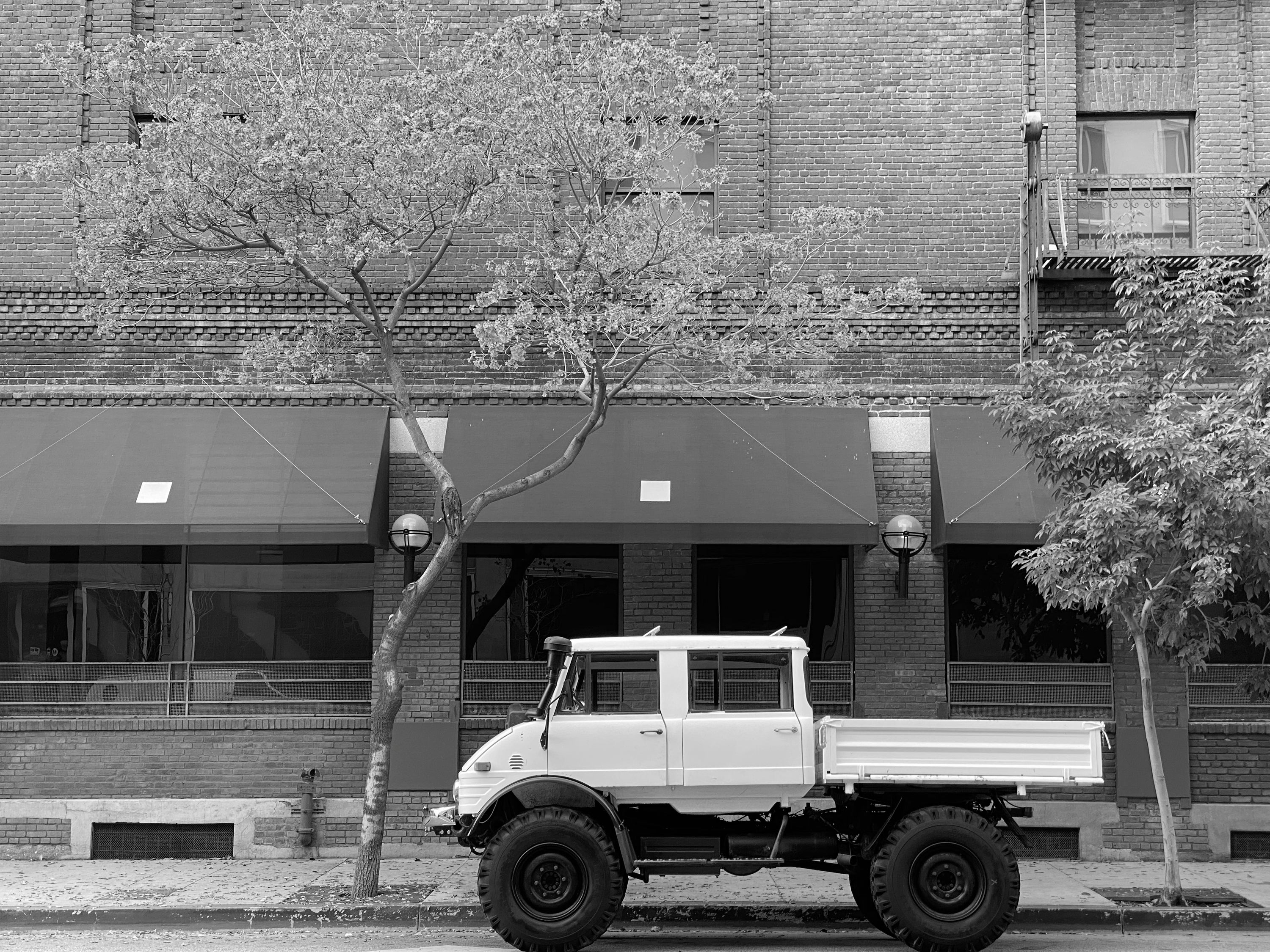 1979 Mercedes-Benz Unimog DOKA White FINE ART PRINT