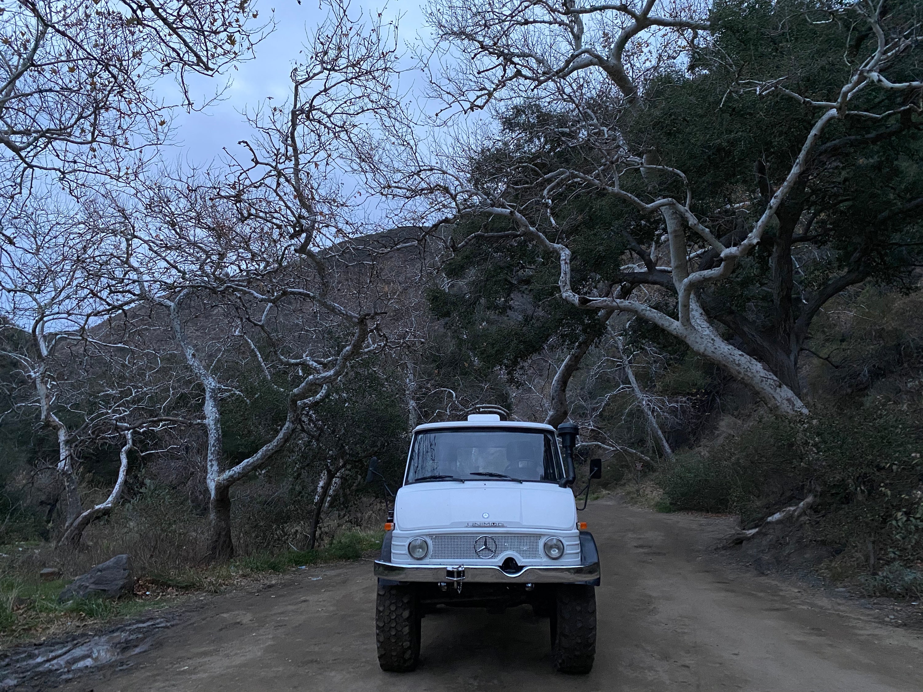 1979 Mercedes-Benz Unimog DOKA White FINE ART PRINT