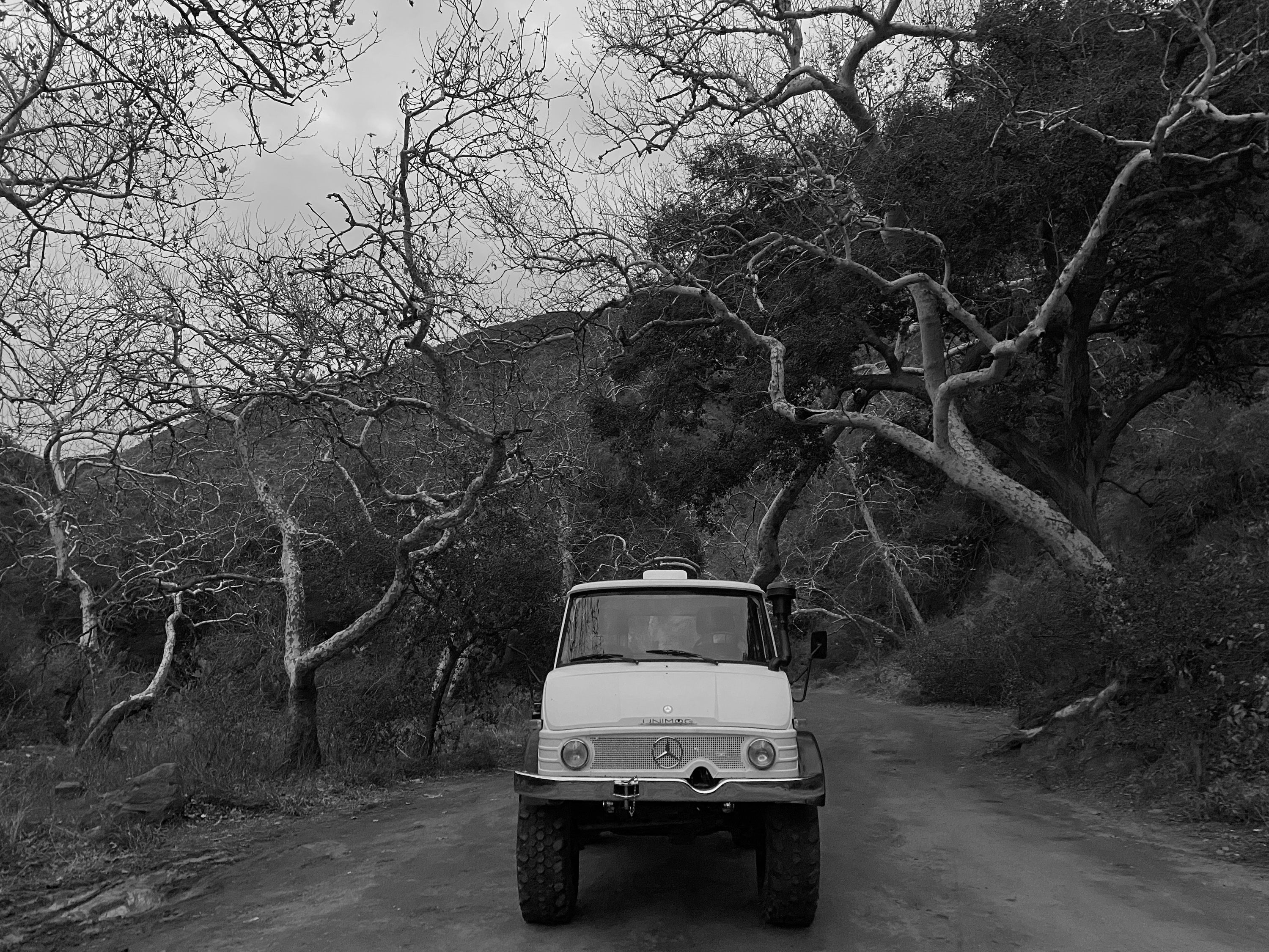 1979 Mercedes-Benz Unimog DOKA White FINE ART PRINT