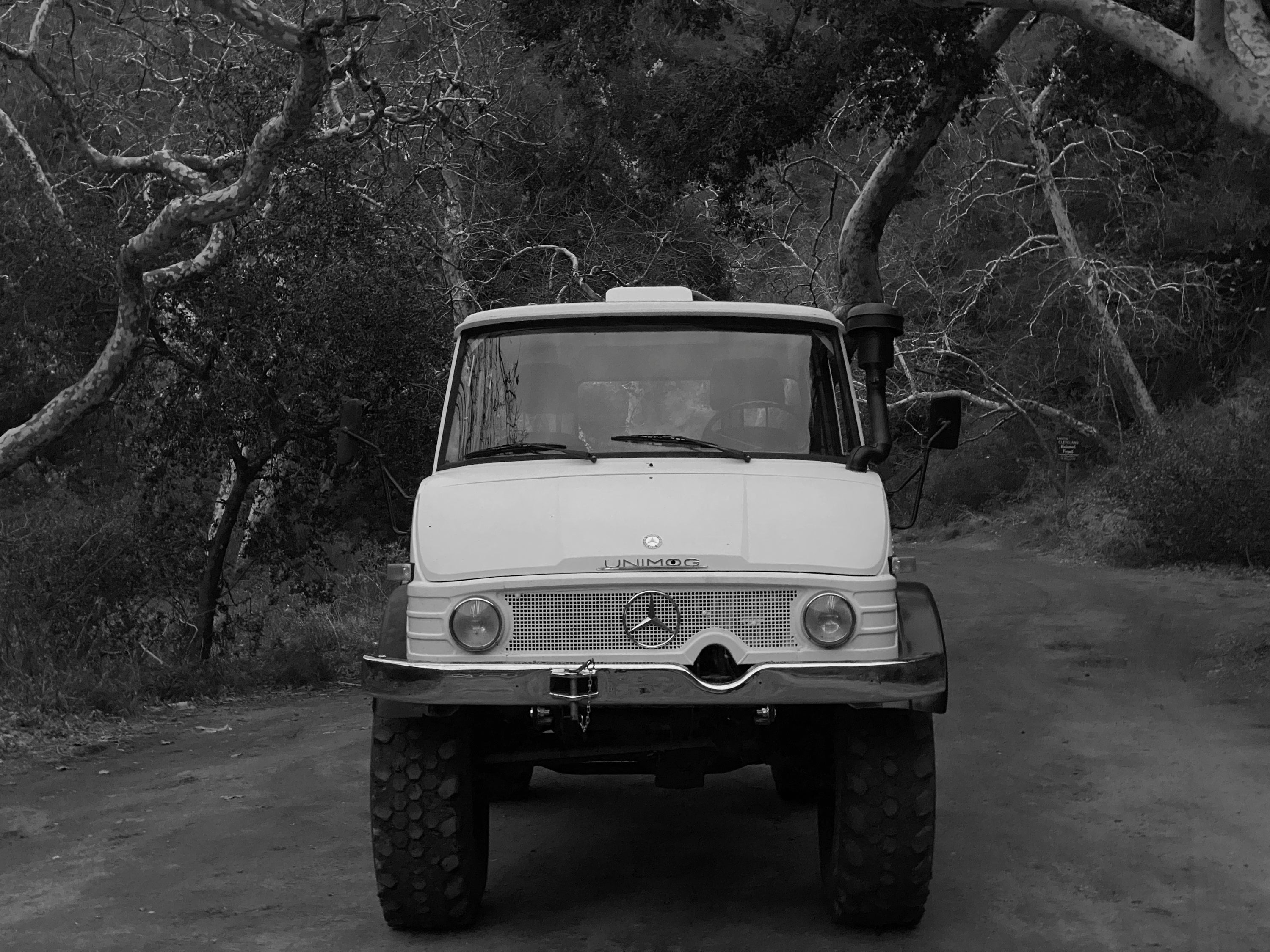 1979 Mercedes-Benz Unimog DOKA White FINE ART PRINT