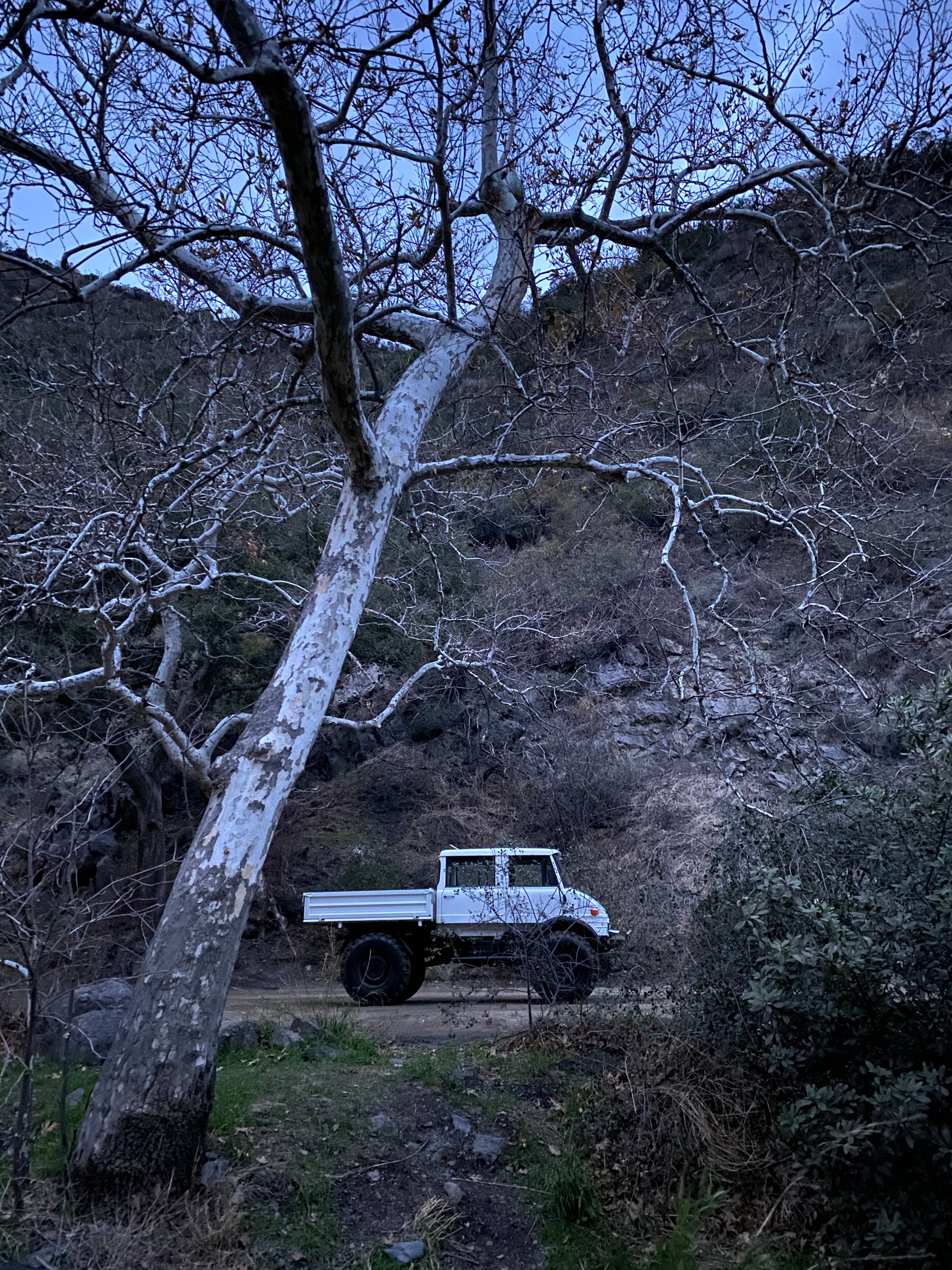 1979 Mercedes-Benz Unimog DOKA White FINE ART PRINT