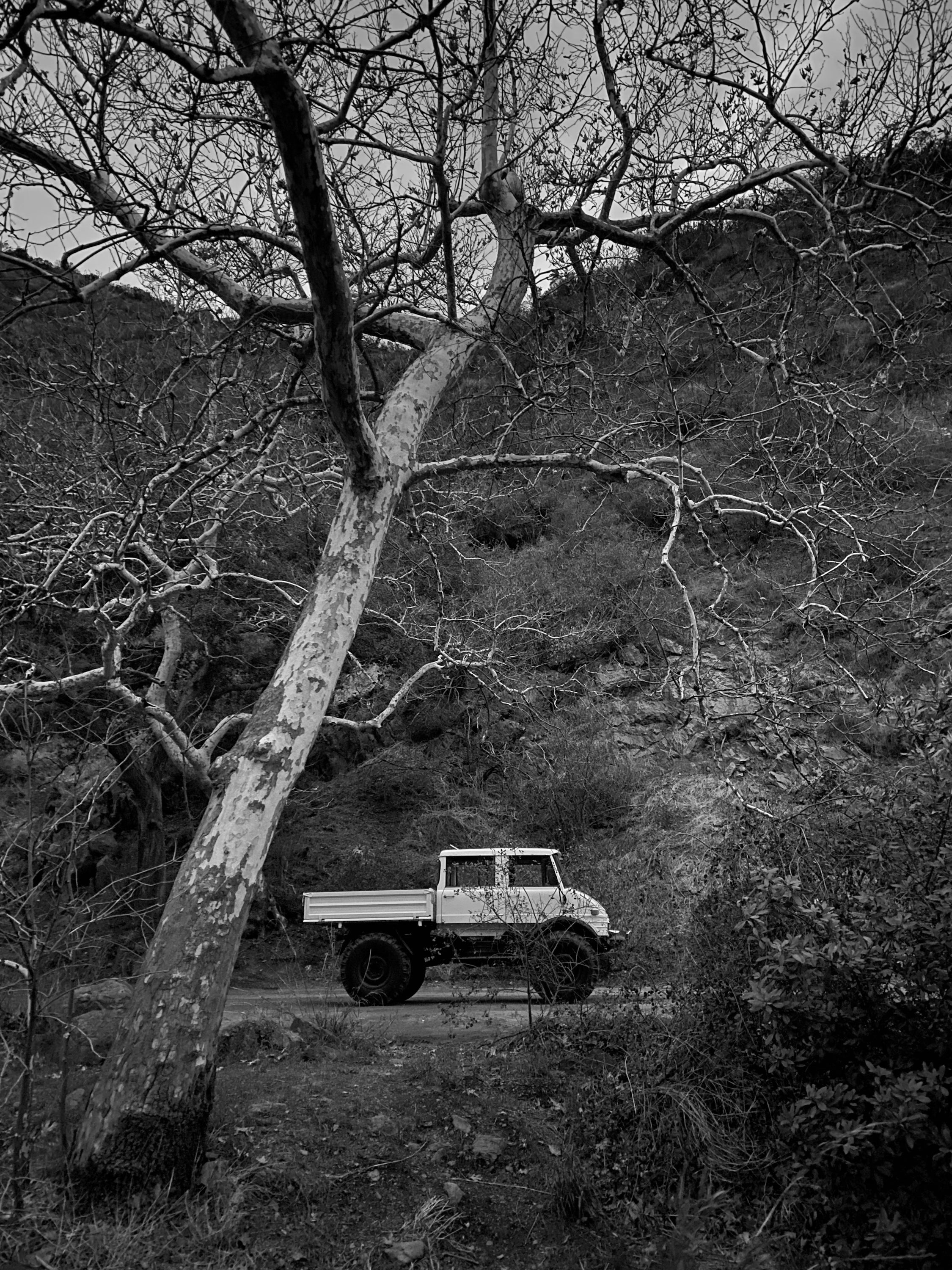 1979 Mercedes-Benz Unimog DOKA White FINE ART PRINT