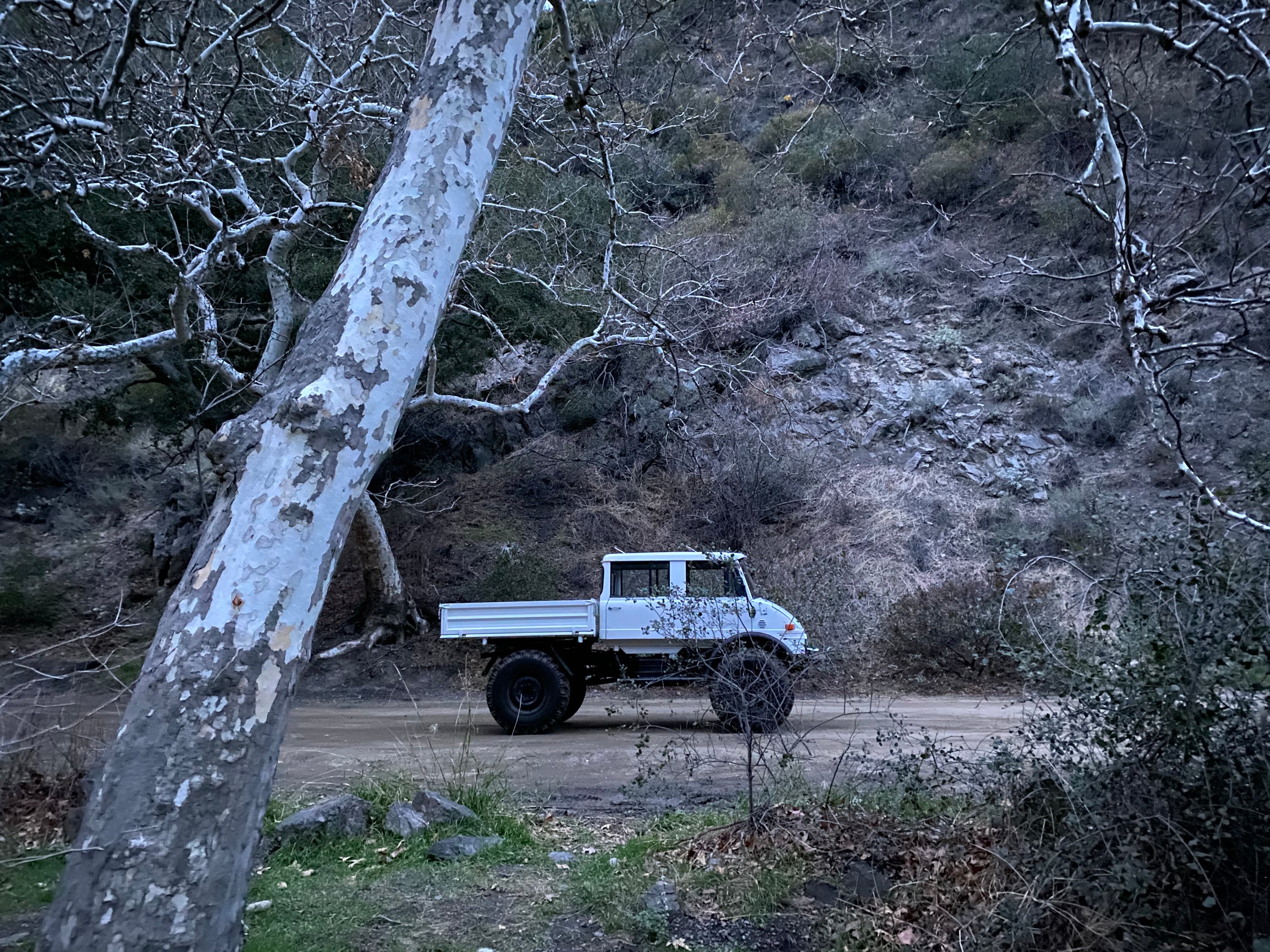 1979 Mercedes-Benz Unimog DOKA White FINE ART PRINT