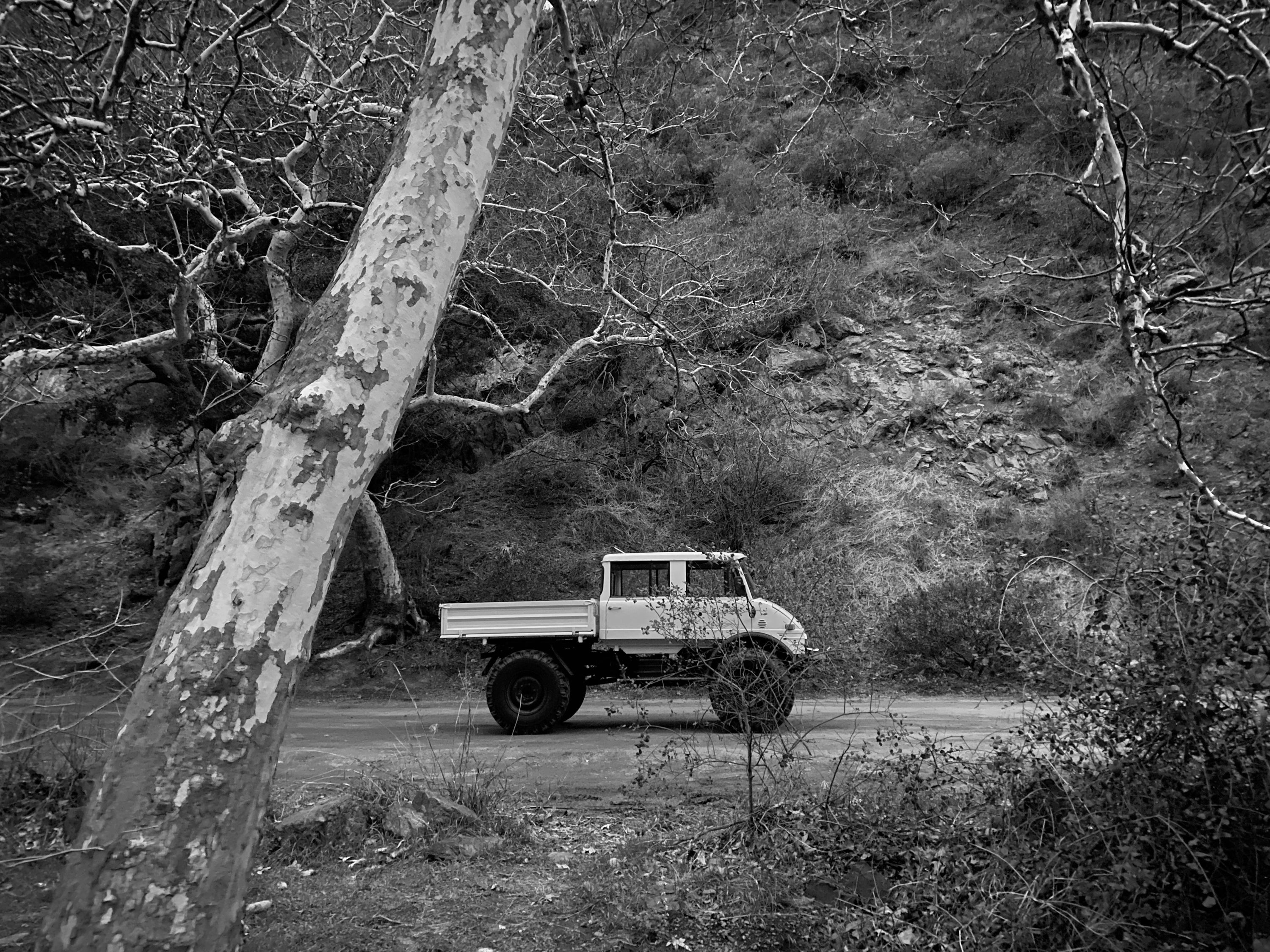 1979 Mercedes-Benz Unimog DOKA White FINE ART PRINT