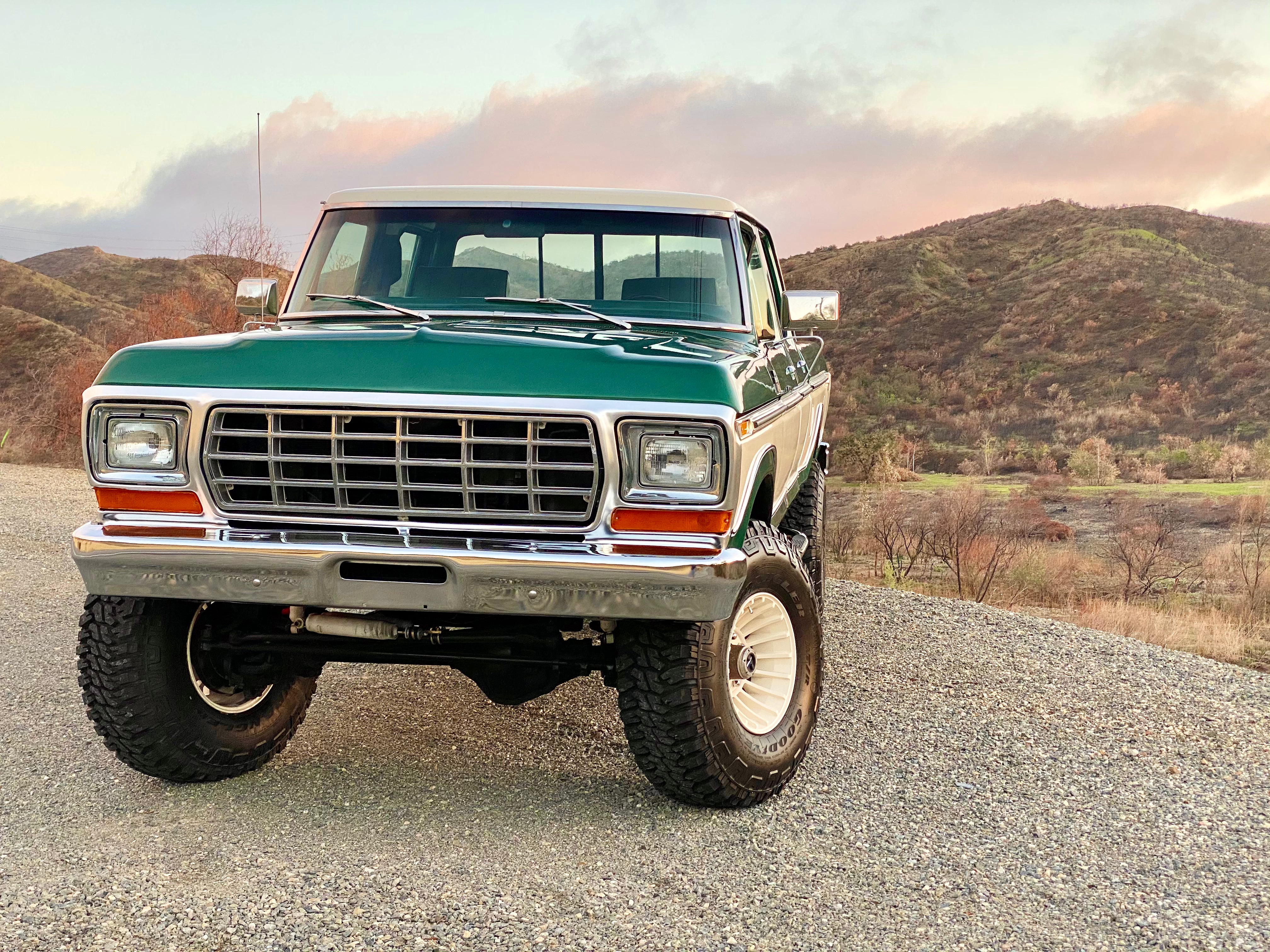 1978 Ford F-250 Crew Cab 4x4 Green FINE ART PRINT