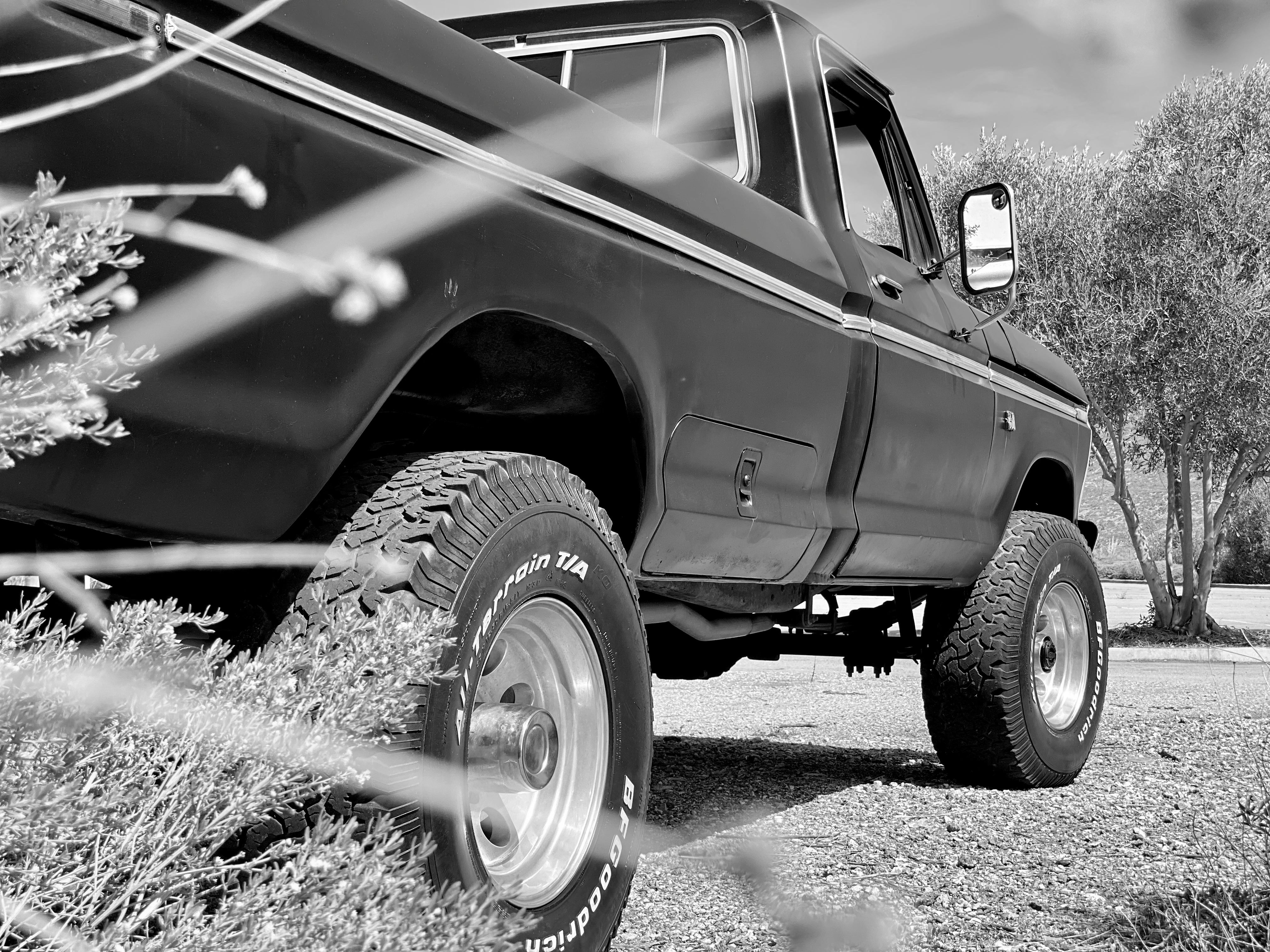 1976 Ford F-250 4x4 Raven Black FINE ART PRINT