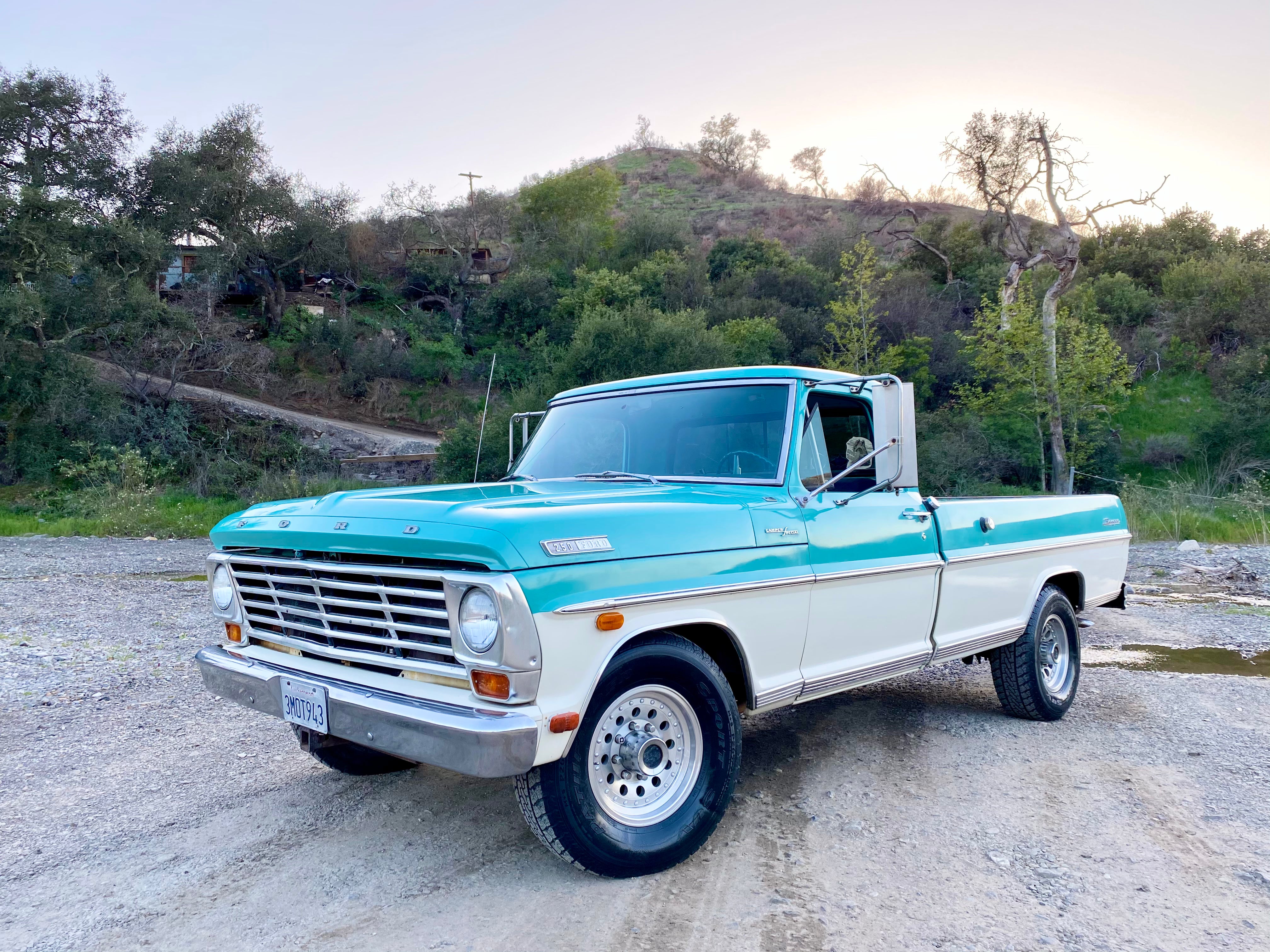 1967 Ford F-250 Lunar Green Camper Special FINE ART PRINT