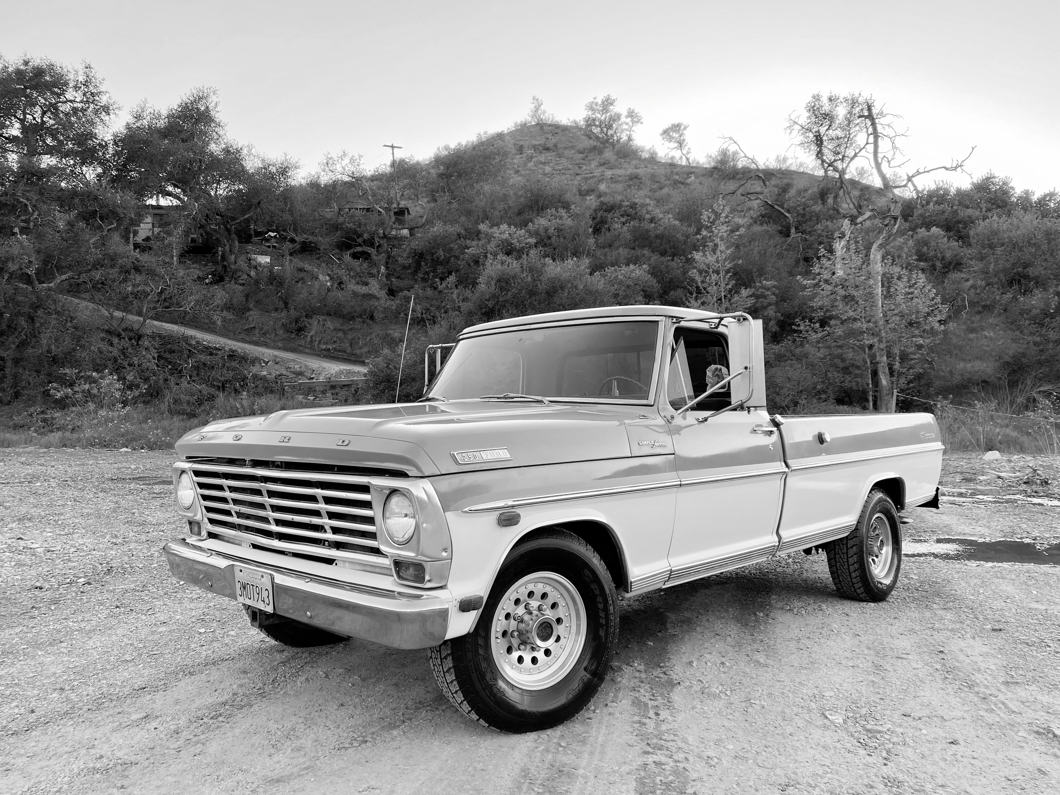 1967 Ford F-250 Lunar Green Camper Special FINE ART PRINT