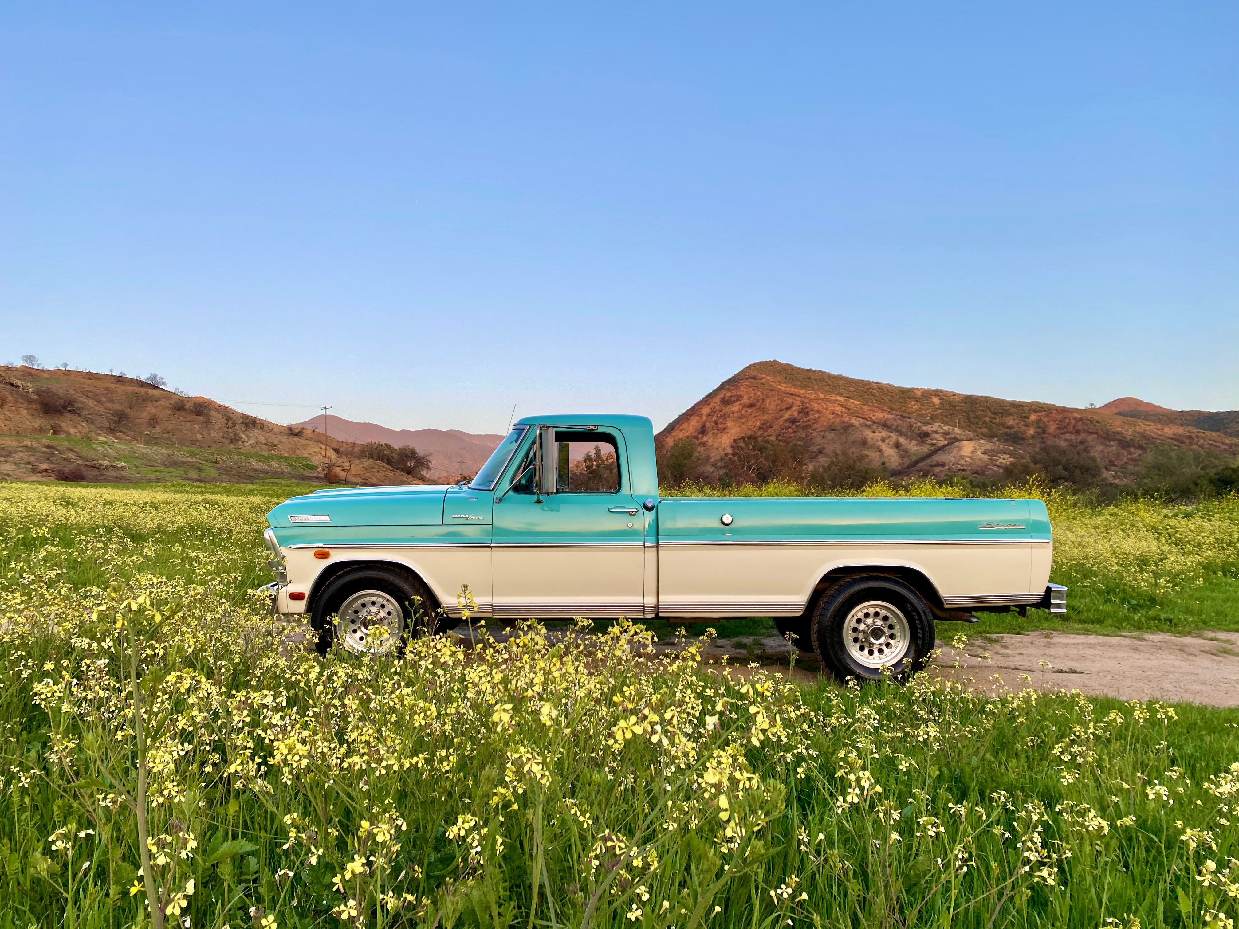 1967 Ford F-250 Lunar Green Camper Special FINE ART PRINT