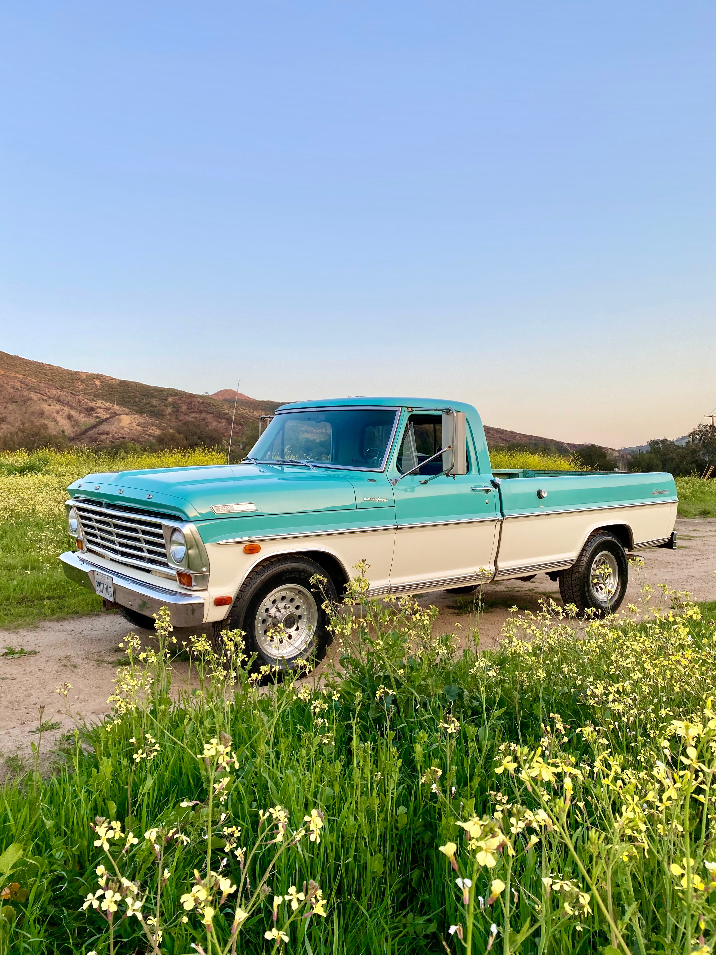 1967 Ford F-250 Lunar Green Camper Special FINE ART PRINT