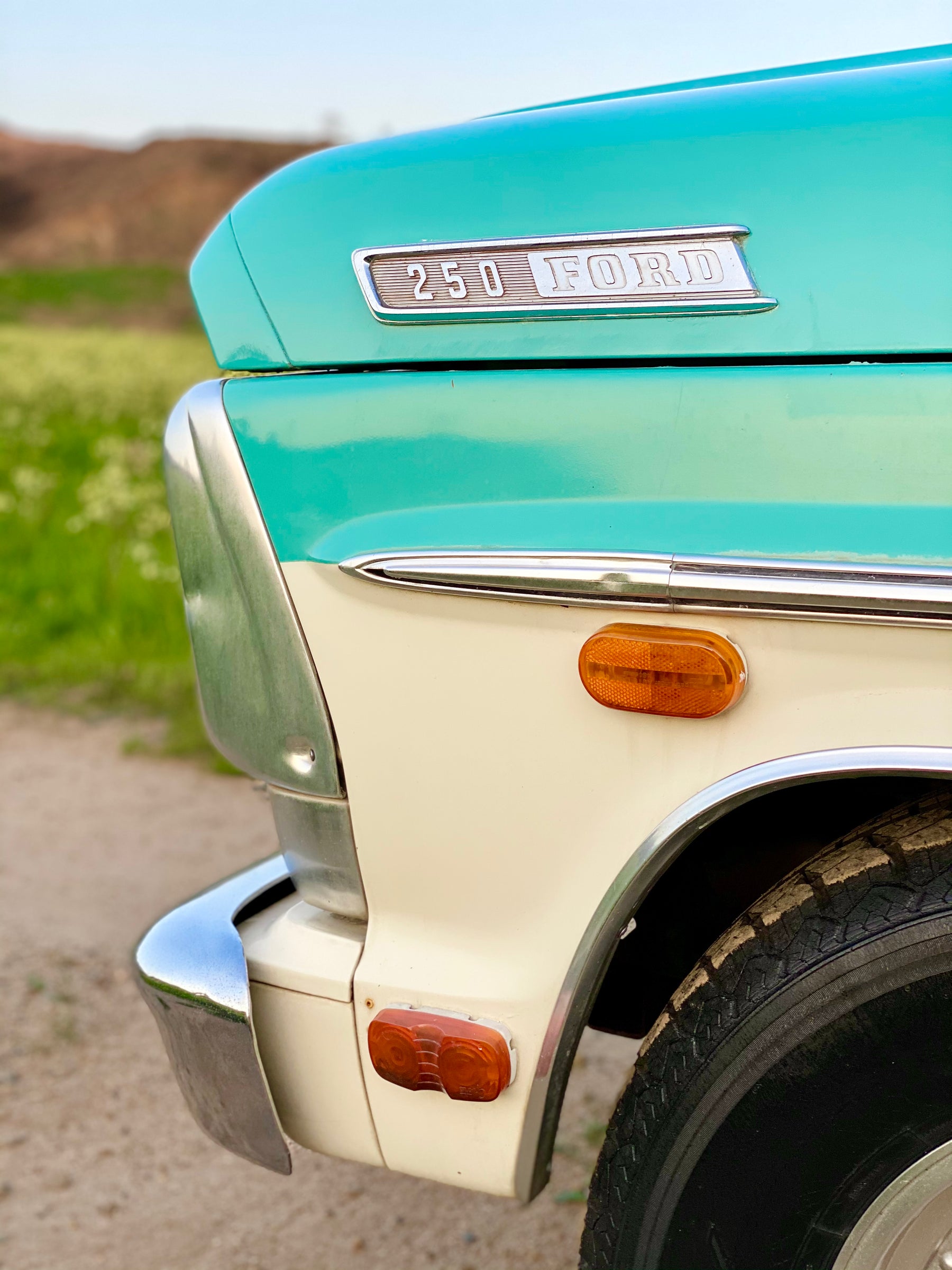 1967 Ford F-250 Lunar Green Camper Special FINE ART PRINT