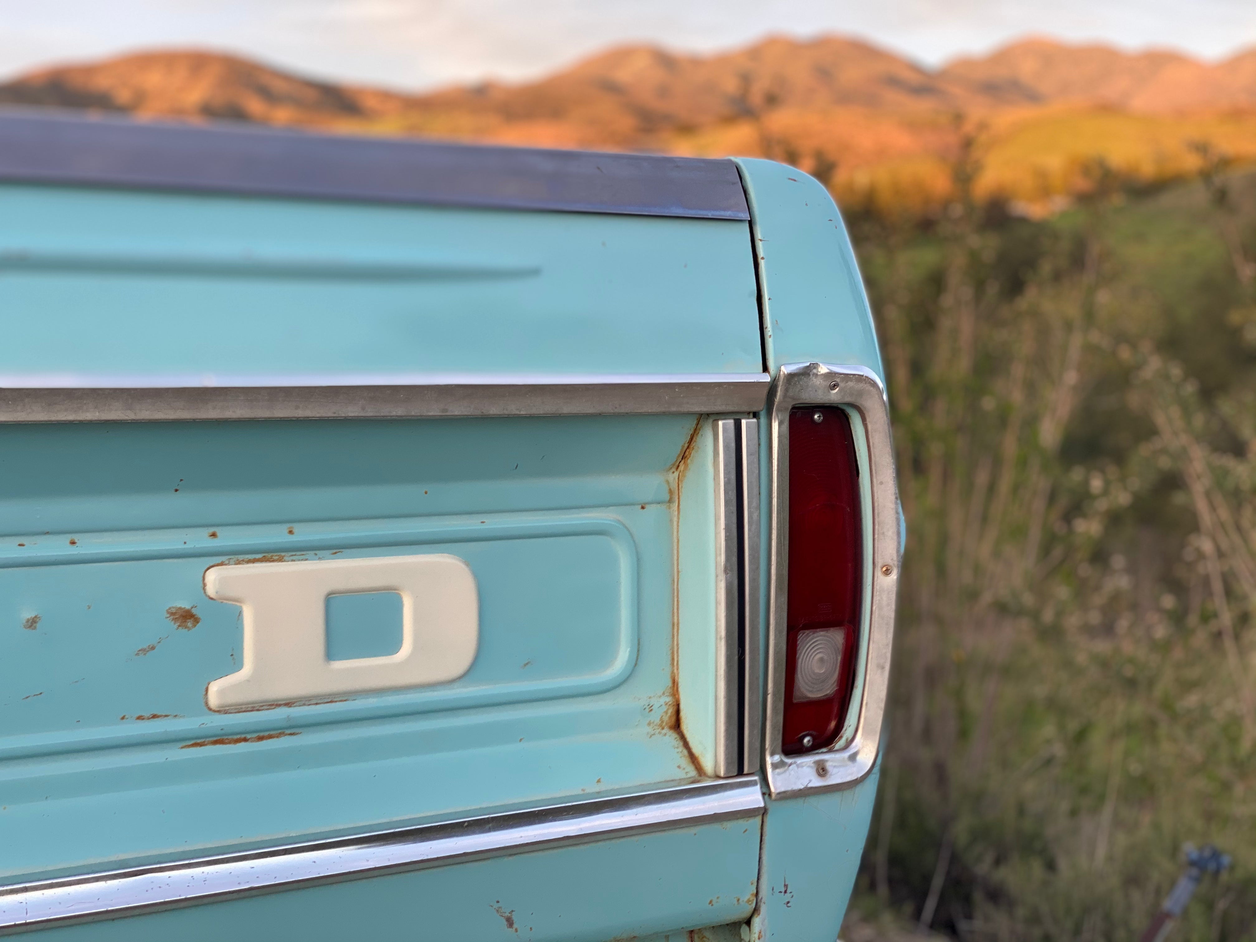 1967 Ford F-100 Frost Turquoise FINE ART PRINT