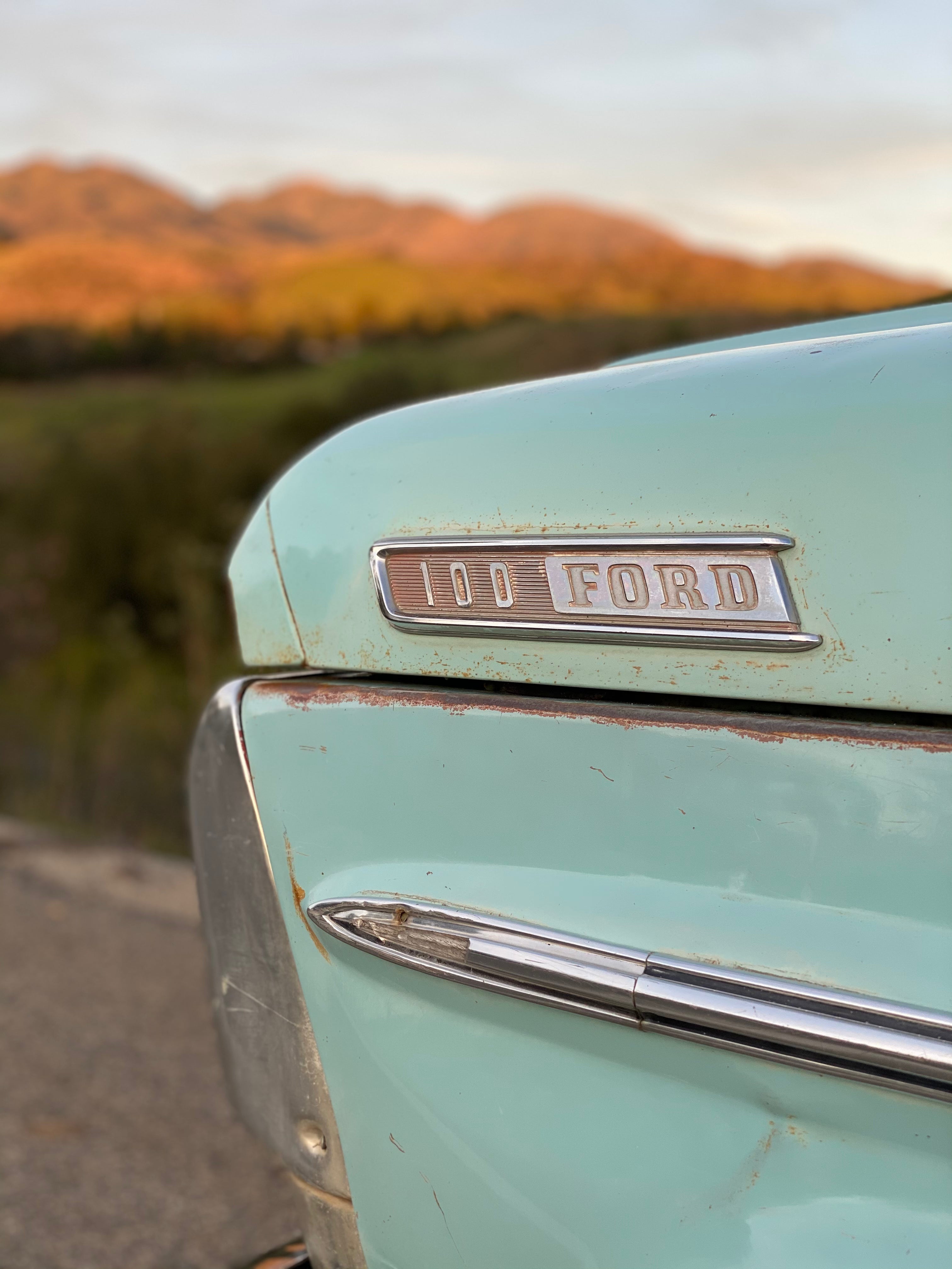 1967 Ford F-100 Frost Turquoise FINE ART PRINT