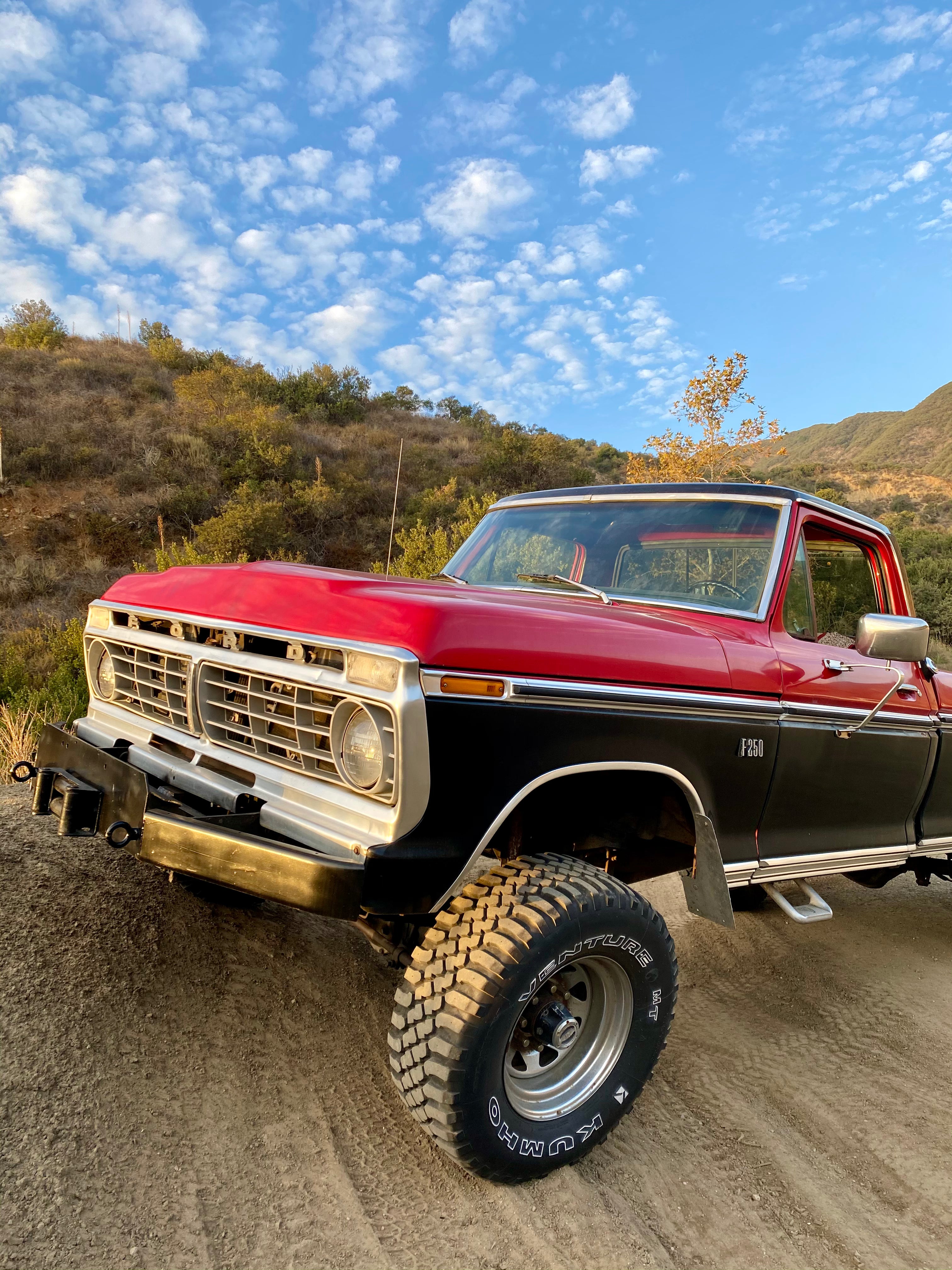 1975 Ford F-250 Highboy Red/Black FINE ART PRINT