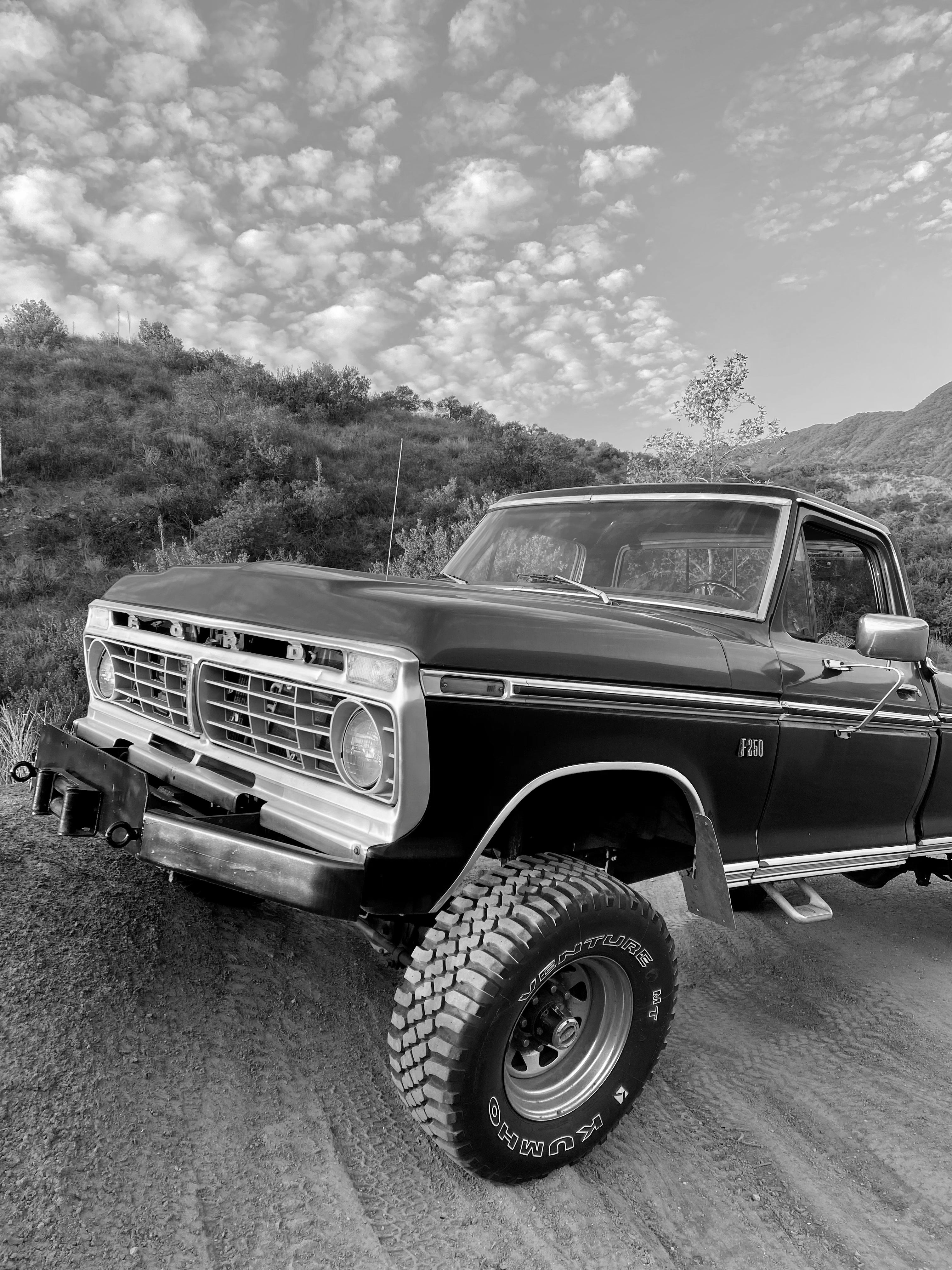 1975 Ford F-250 Highboy Red/Black FINE ART PRINT