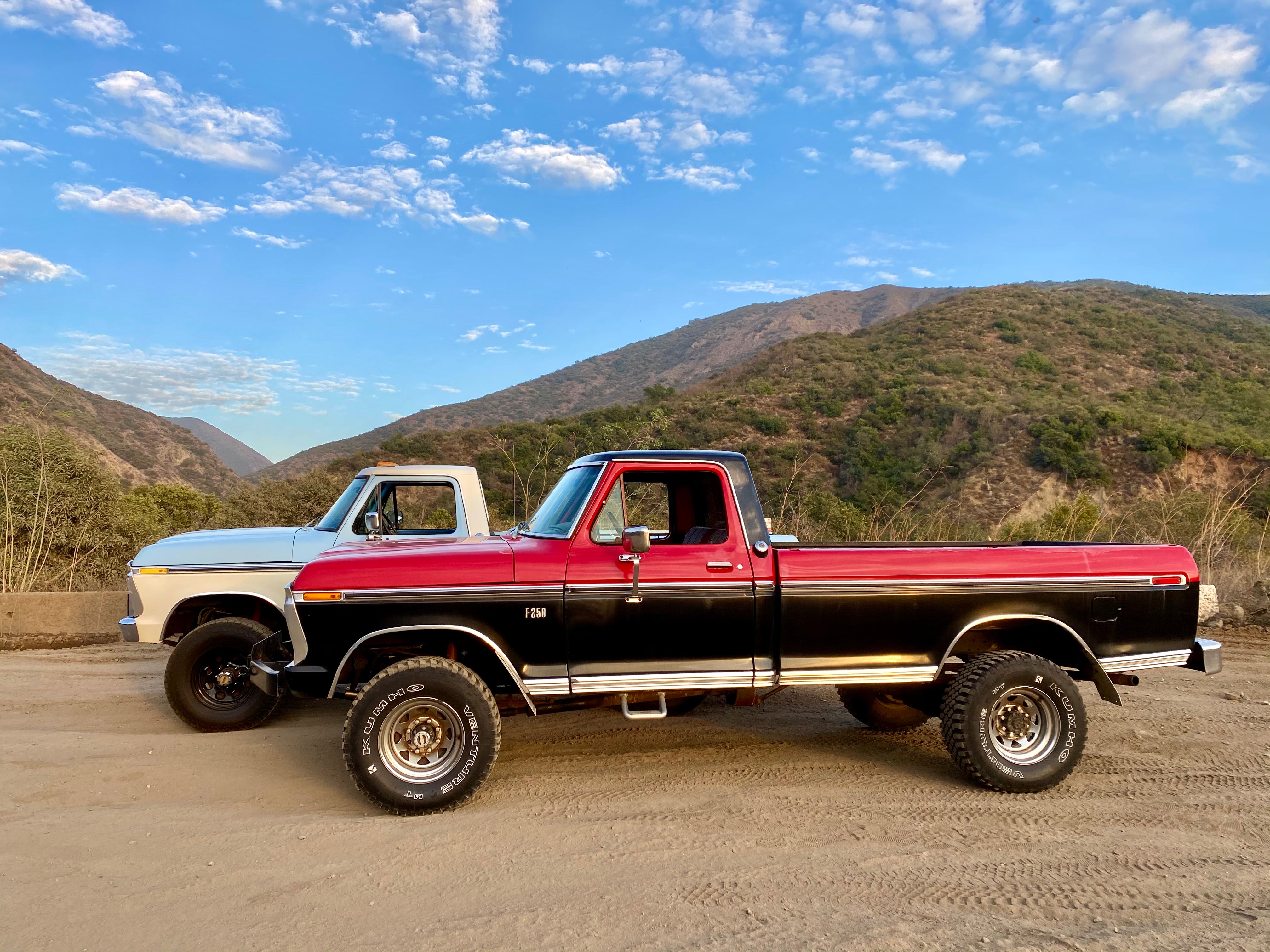1975 Ford F-250 Highboy Red/Black FINE ART PRINT