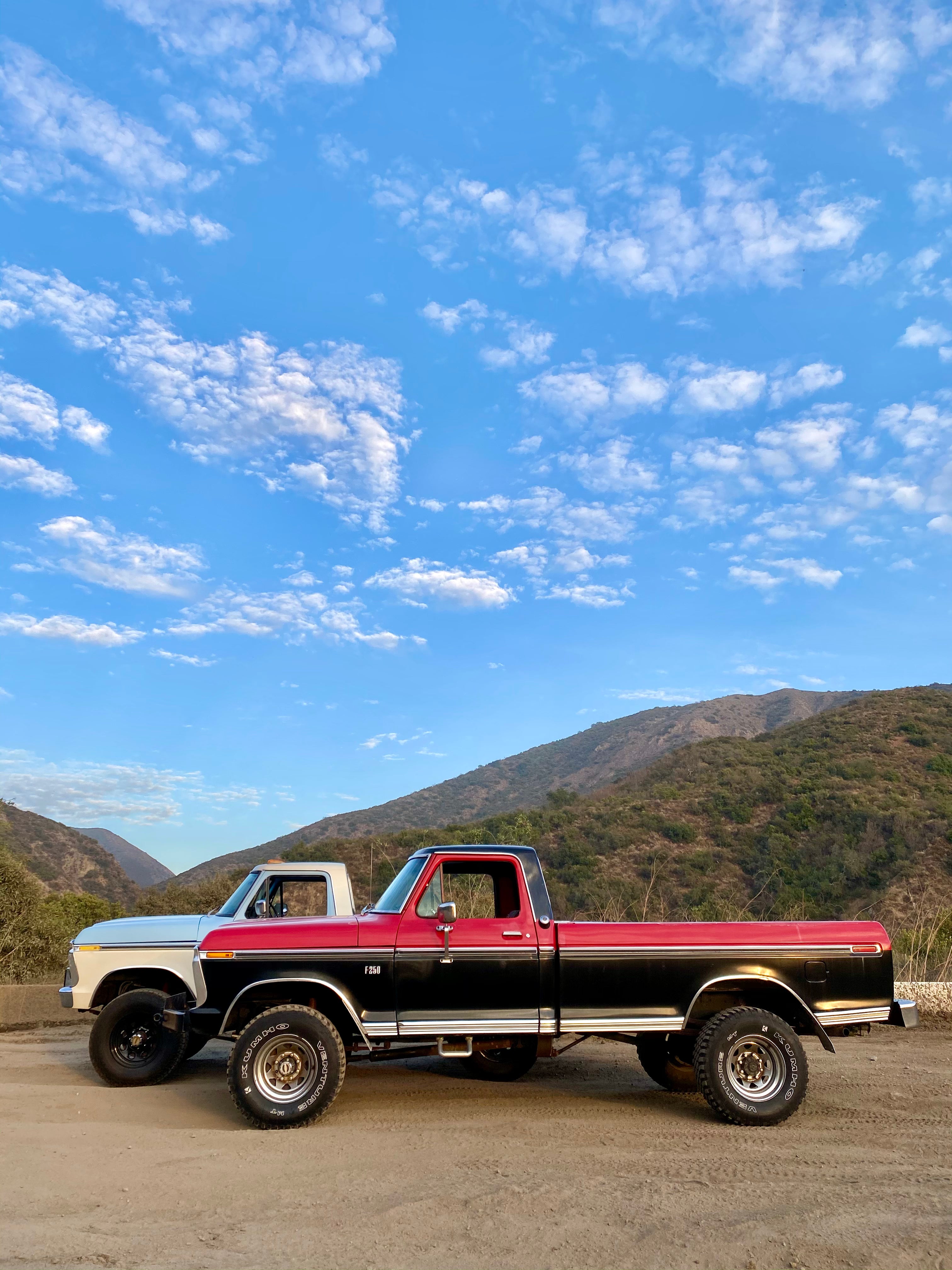 1975 Ford F-250 Highboy Red/Black FINE ART PRINT