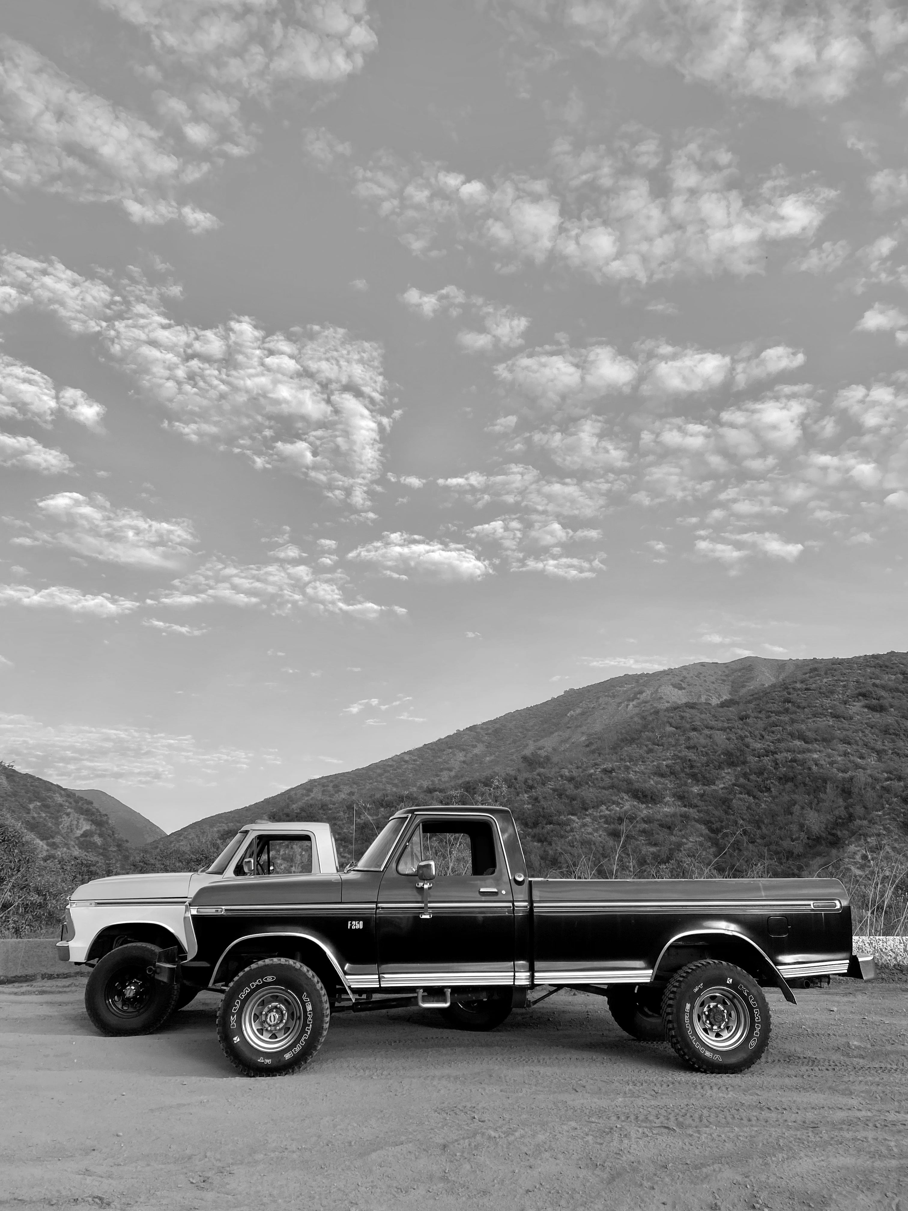 1975 Ford F-250 Highboy Red/Black FINE ART PRINT