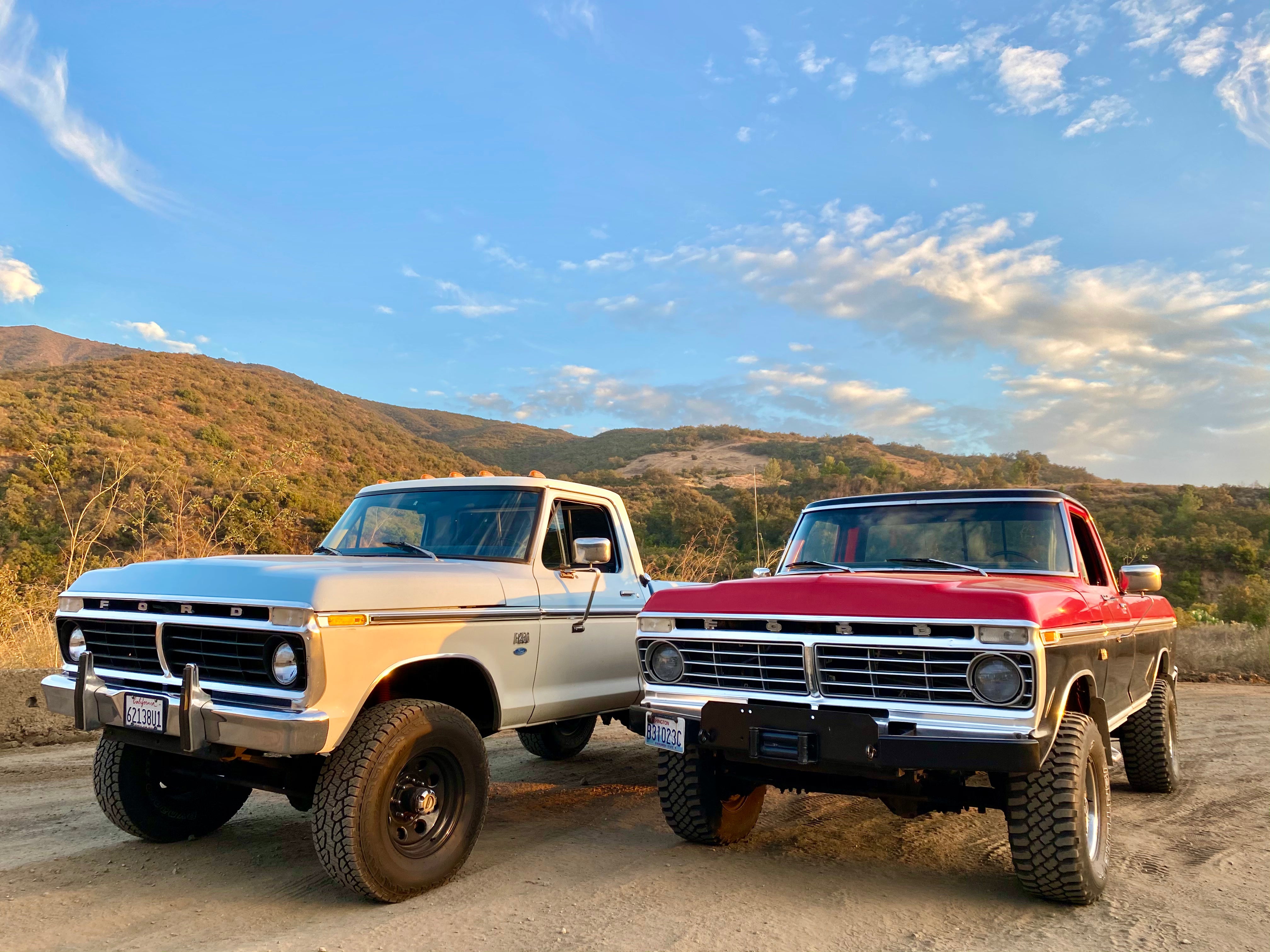 1975 Ford F-250 Highboy Red/Black FINE ART PRINT