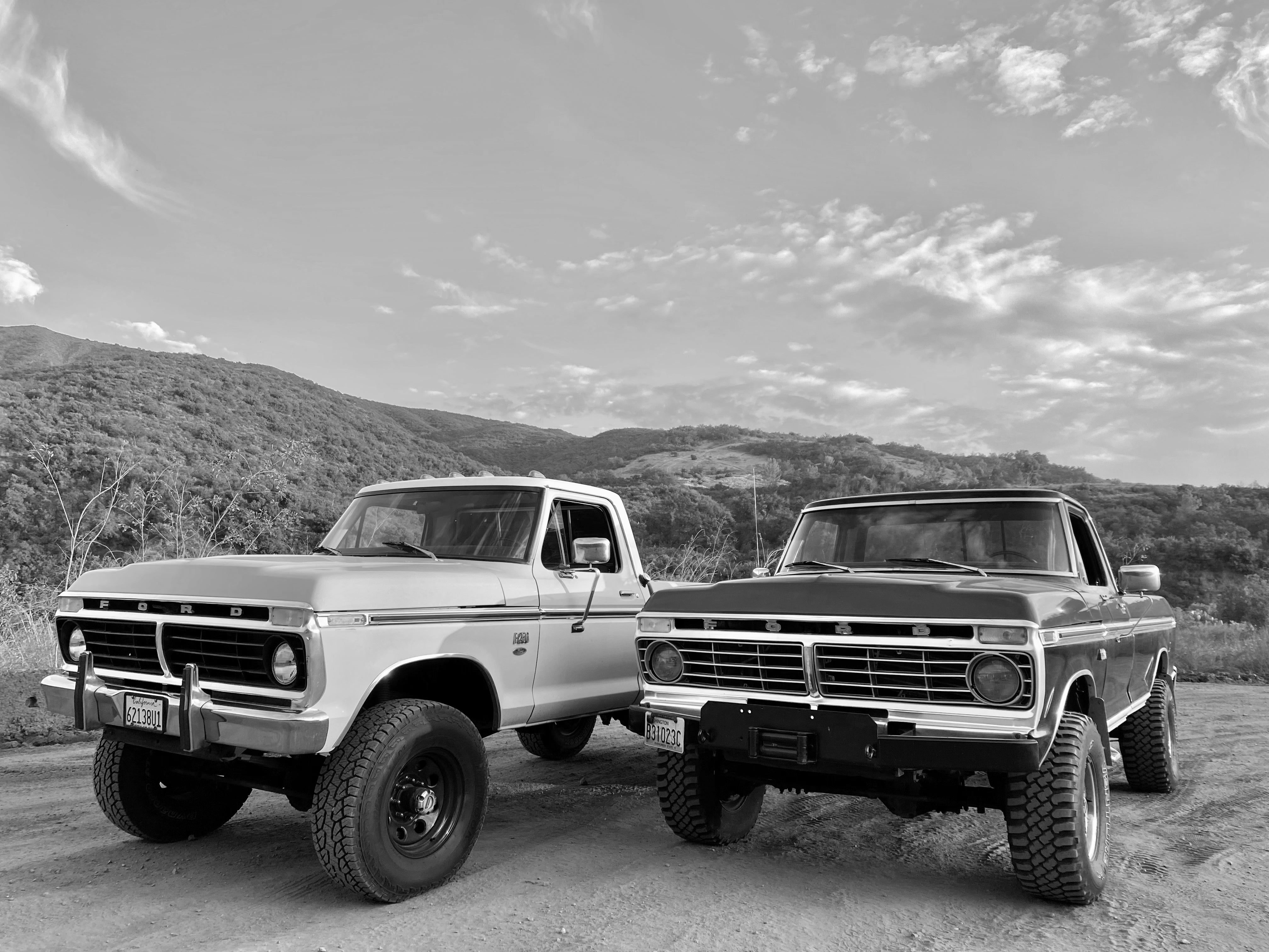 1975 Ford F-250 Highboy Red/Black FINE ART PRINT