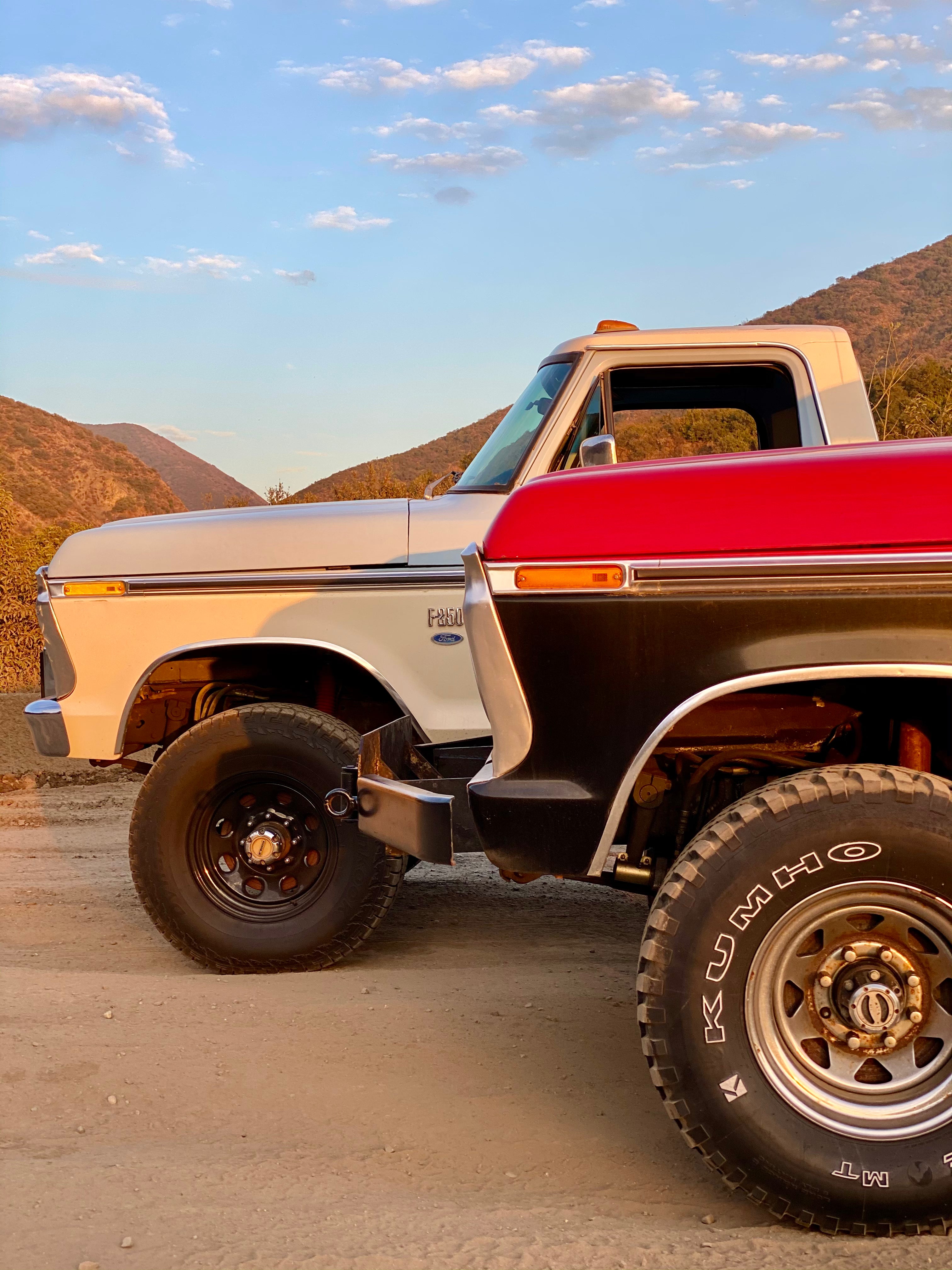1975 Ford F-250 Highboy Red/Black FINE ART PRINT