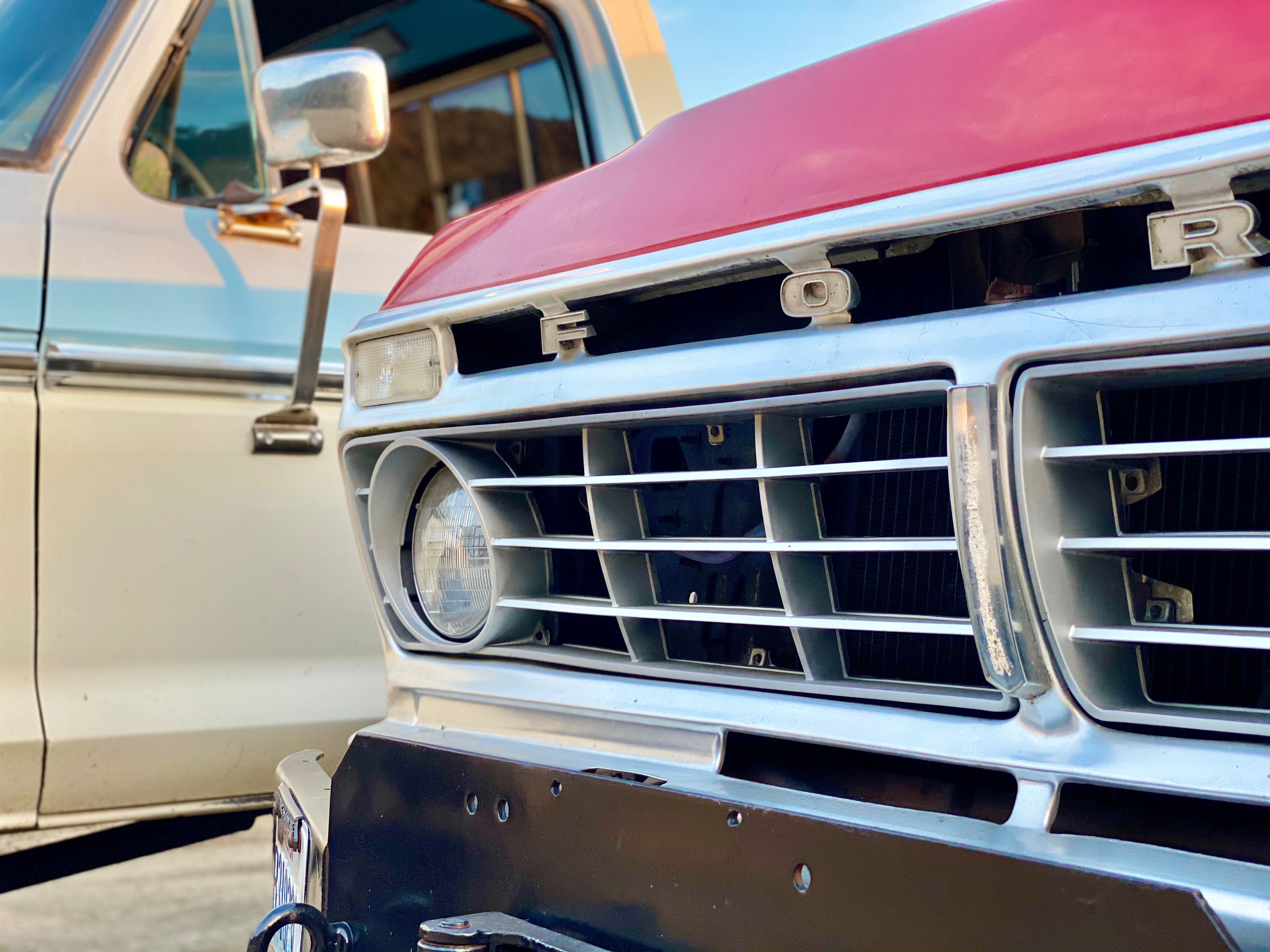 1975 Ford F-250 Highboy Red/Black FINE ART PRINT