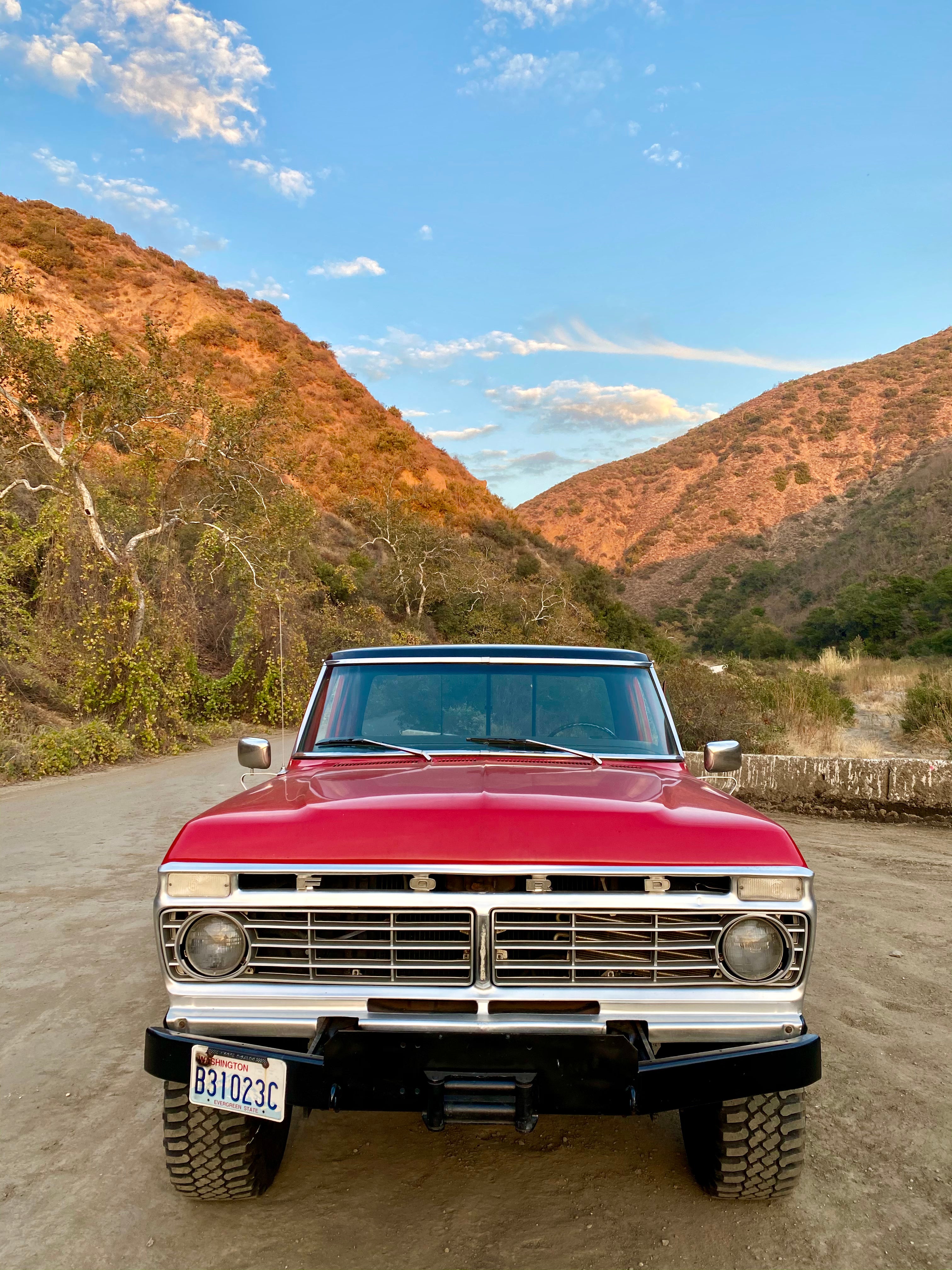 1975 Ford F-250 Highboy Red/Black FINE ART PRINT