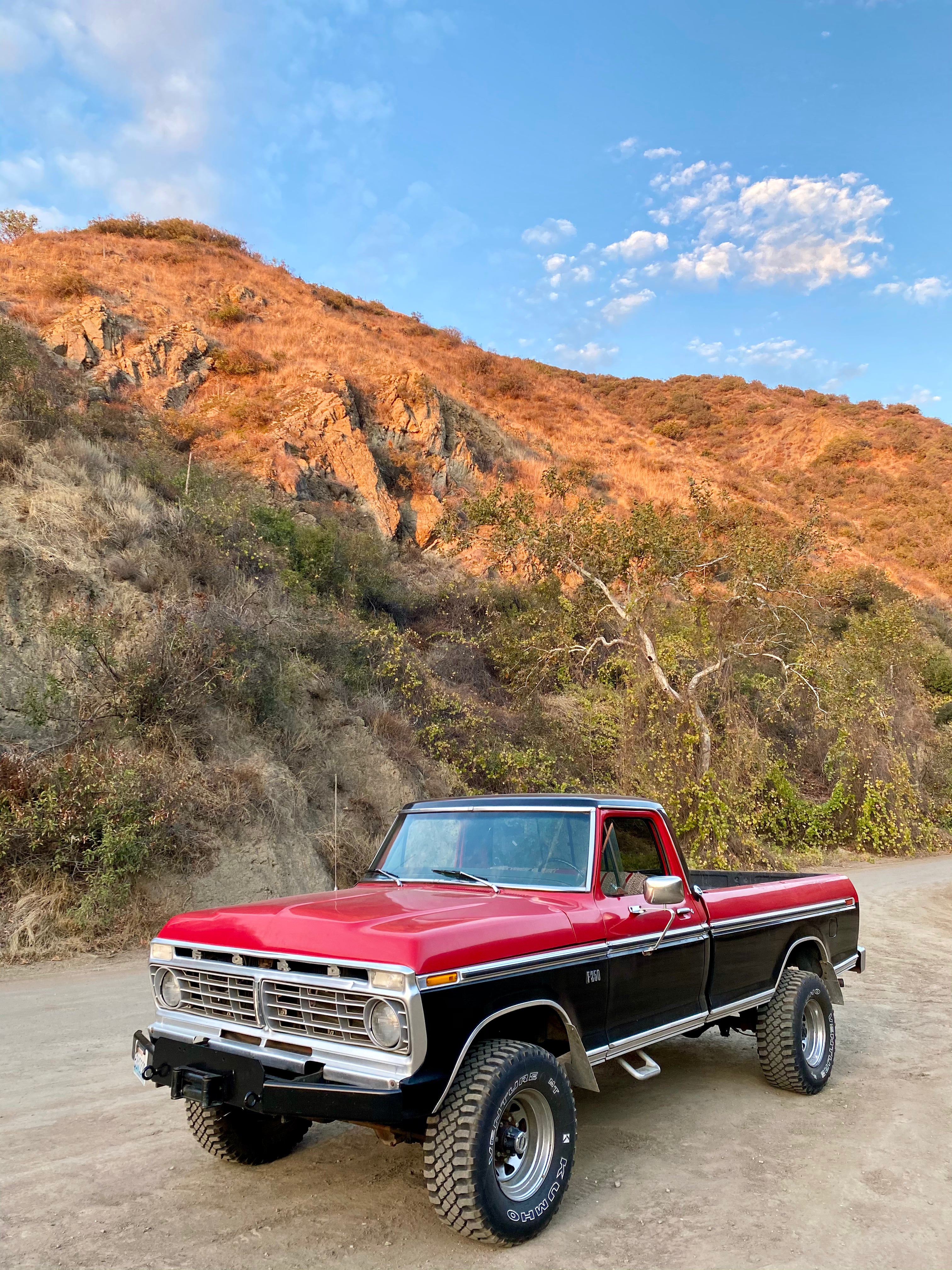 1975 Ford F-250 Highboy Red/Black FINE ART PRINT