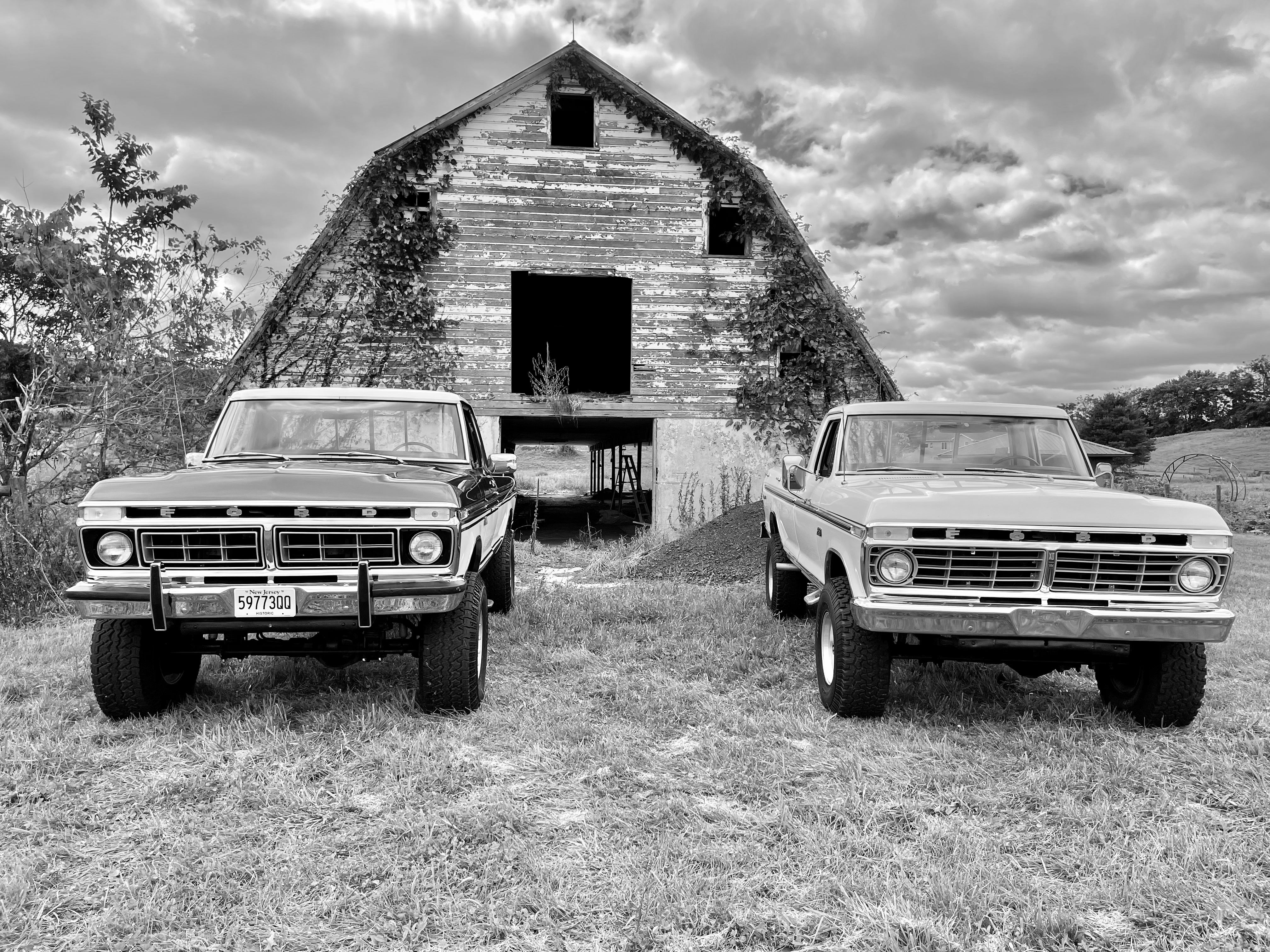 1975 Ford F-250 Highboy Wimbledon White FINE ART PRINT