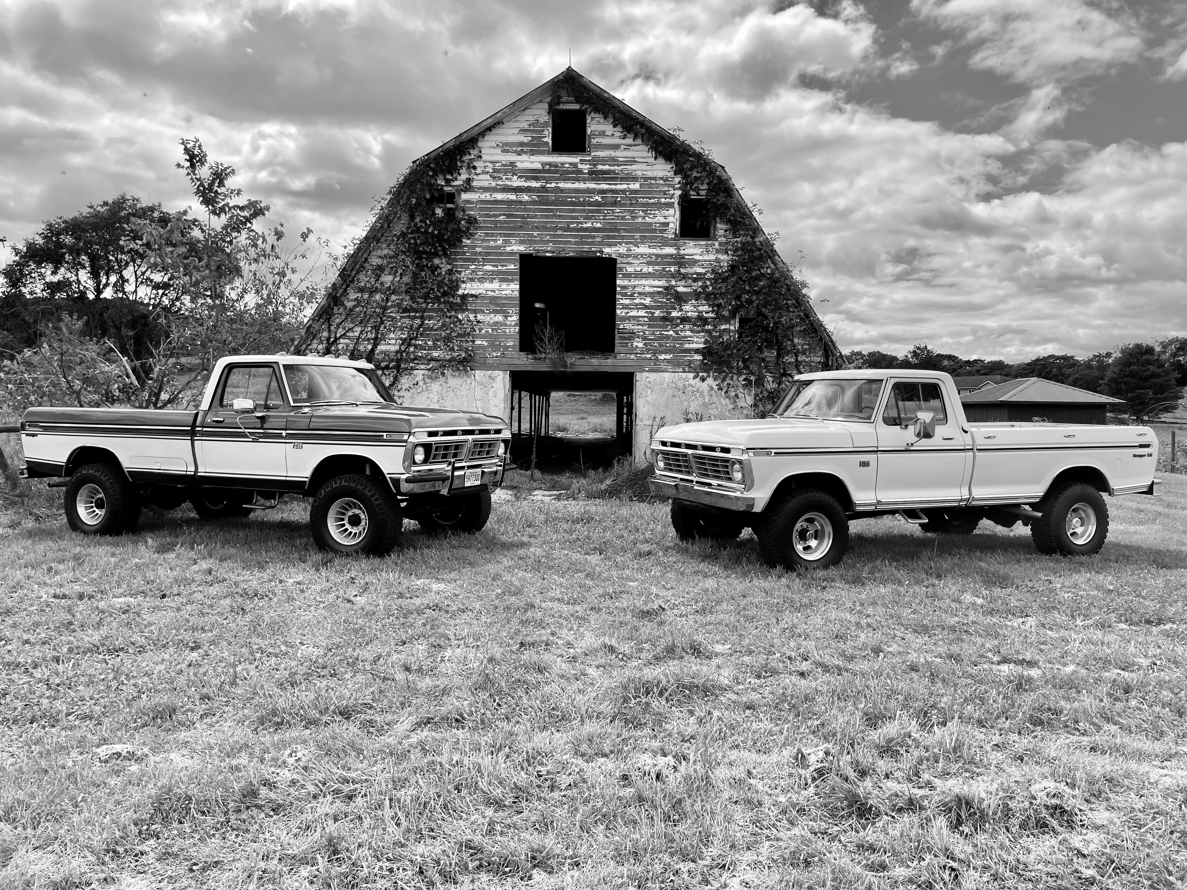 1975 Ford F-250 Highboy Wimbledon White FINE ART PRINT