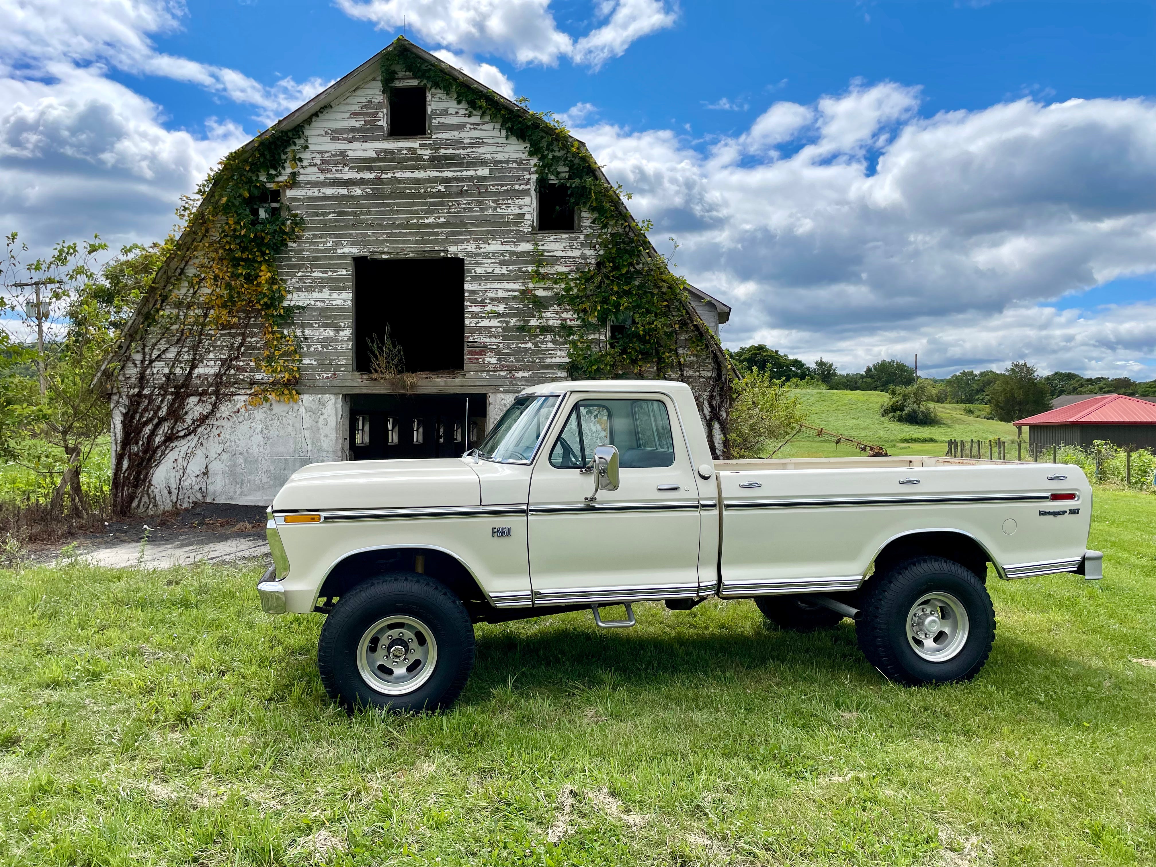 1975 Ford F-250 Highboy Wimbledon White FINE ART PRINT