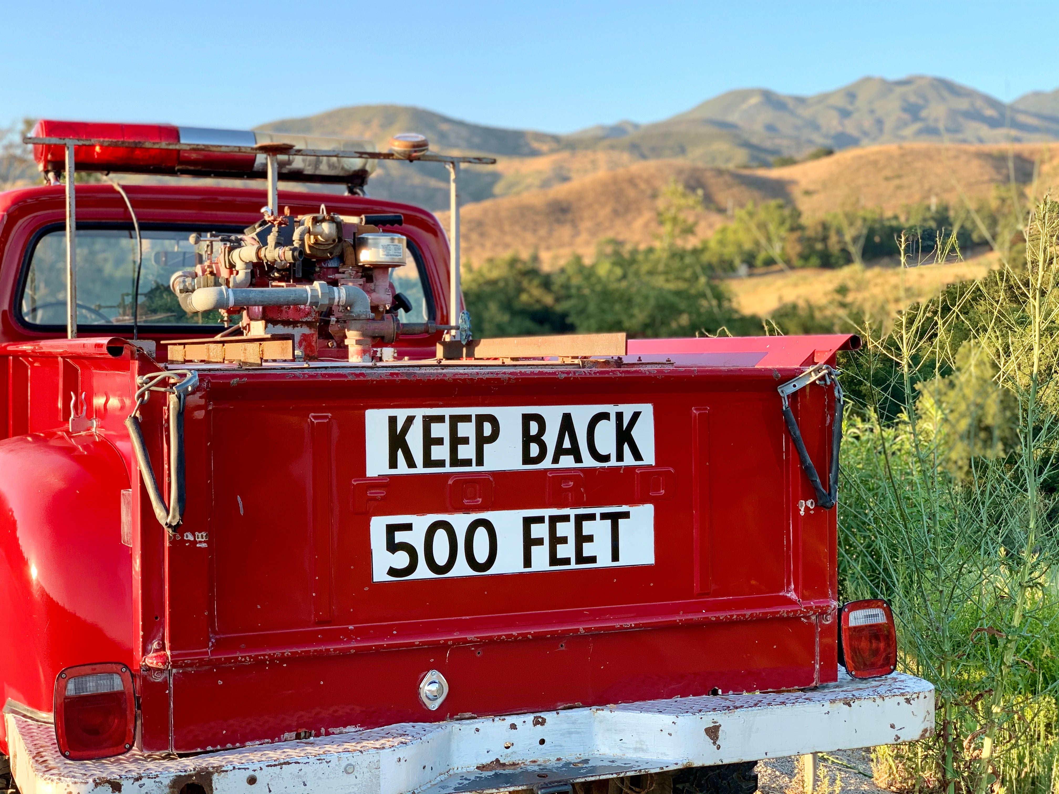 1967 Ford F-250 4x4 Fire Truck FINE ART PRINT
