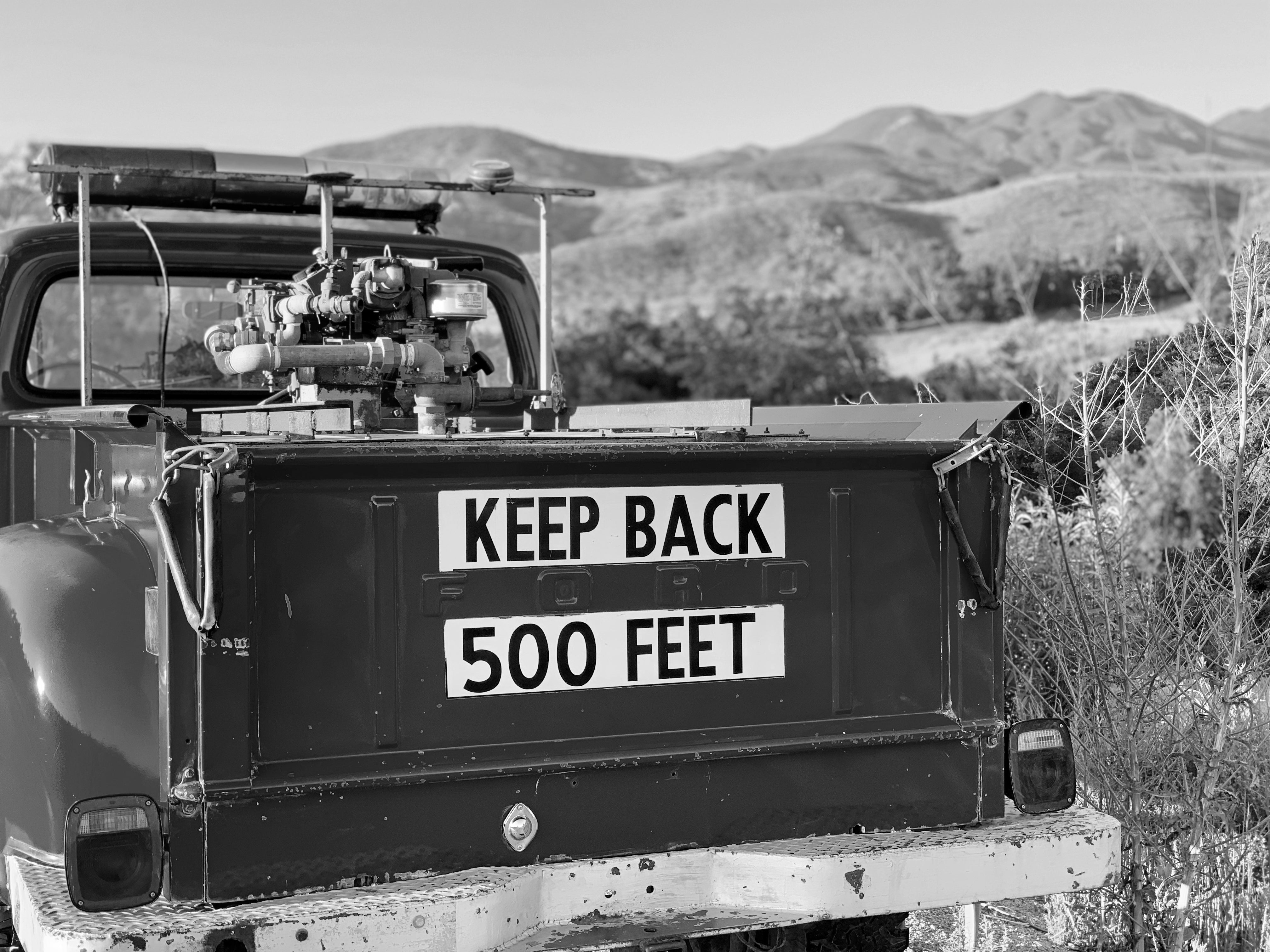 1967 Ford F-250 4x4 Fire Truck FINE ART PRINT