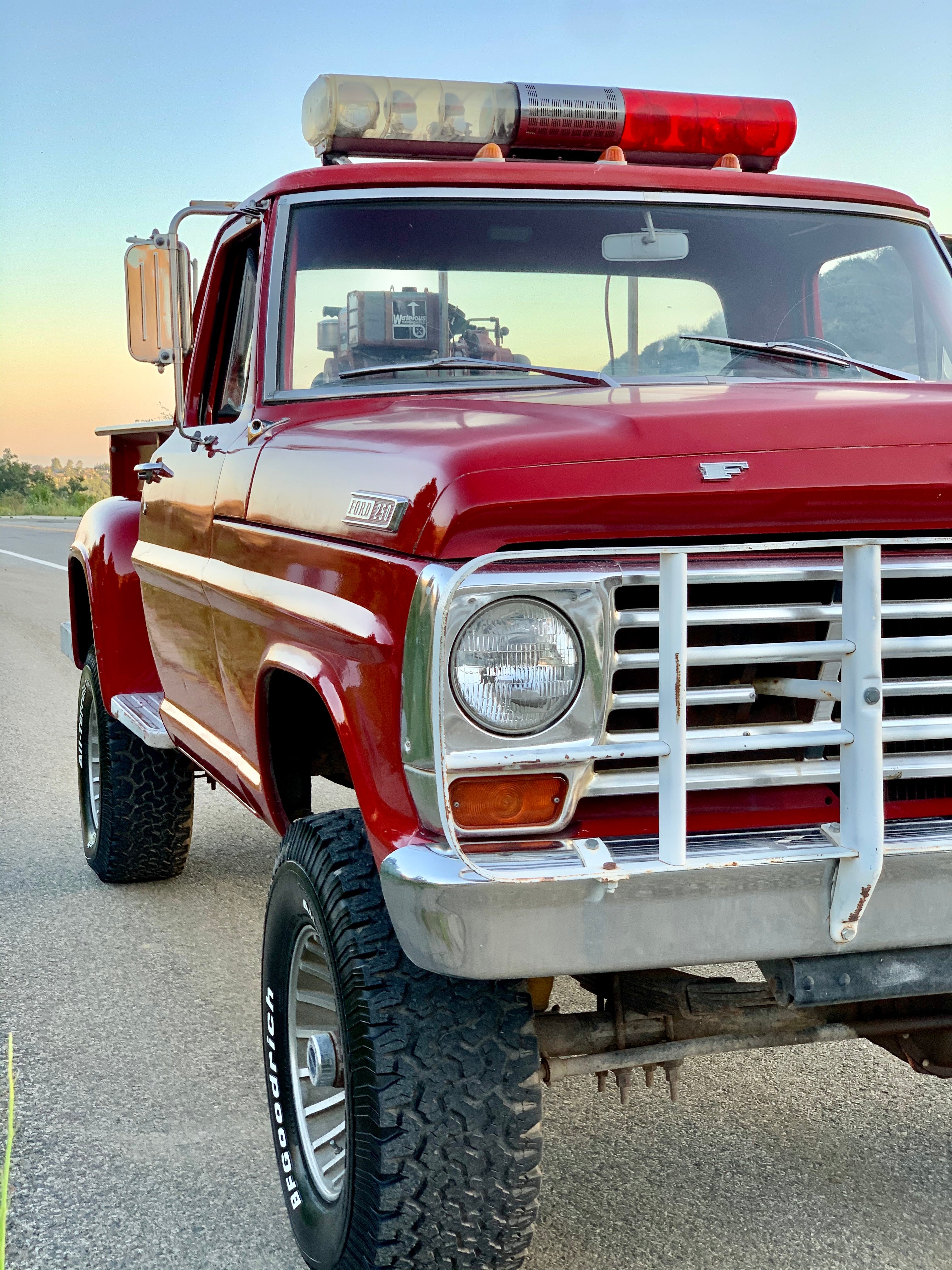 1967 Ford F-250 4x4 Fire Truck FINE ART PRINT