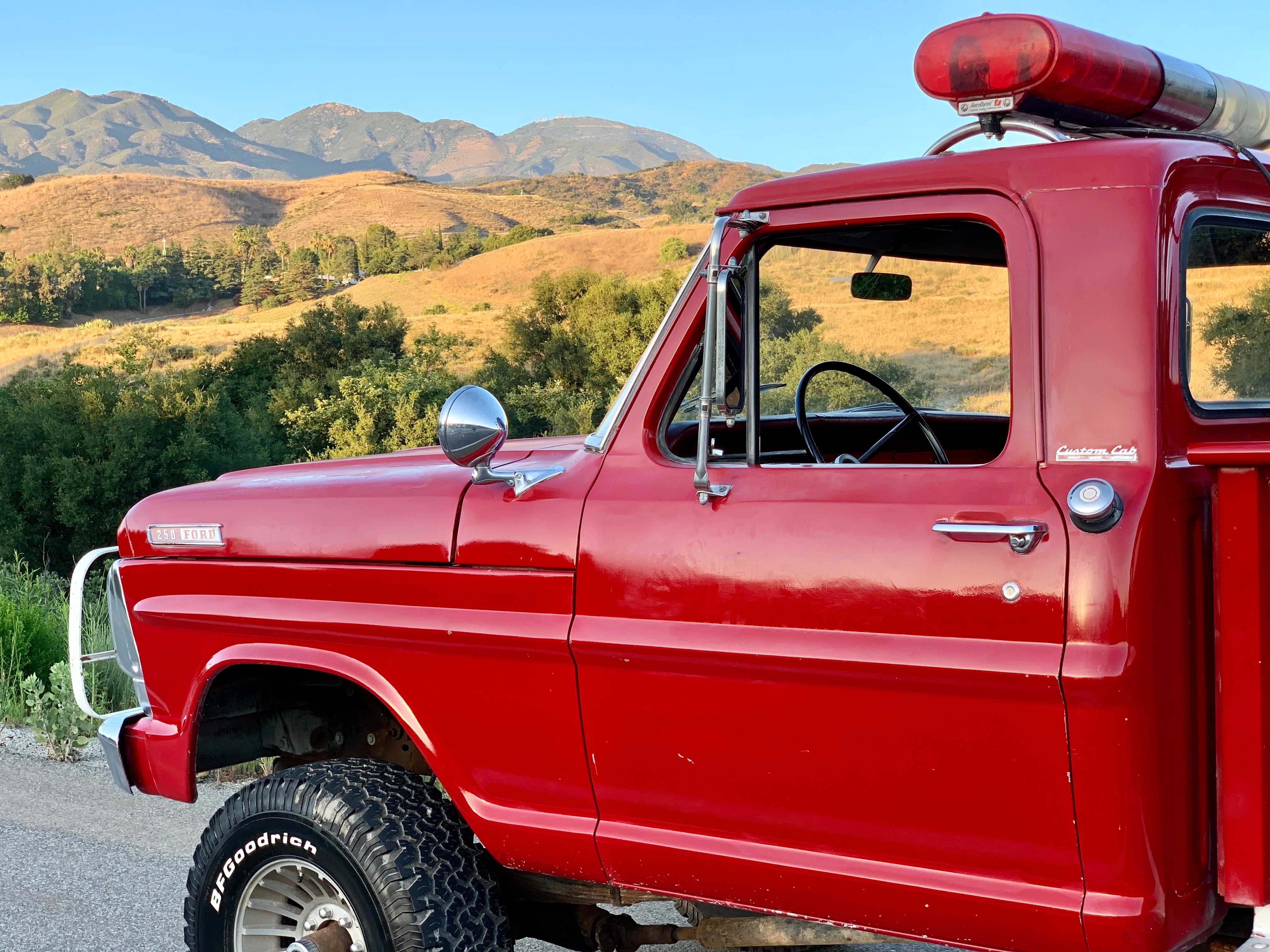 1967 Ford F-250 4x4 Fire Truck FINE ART PRINT