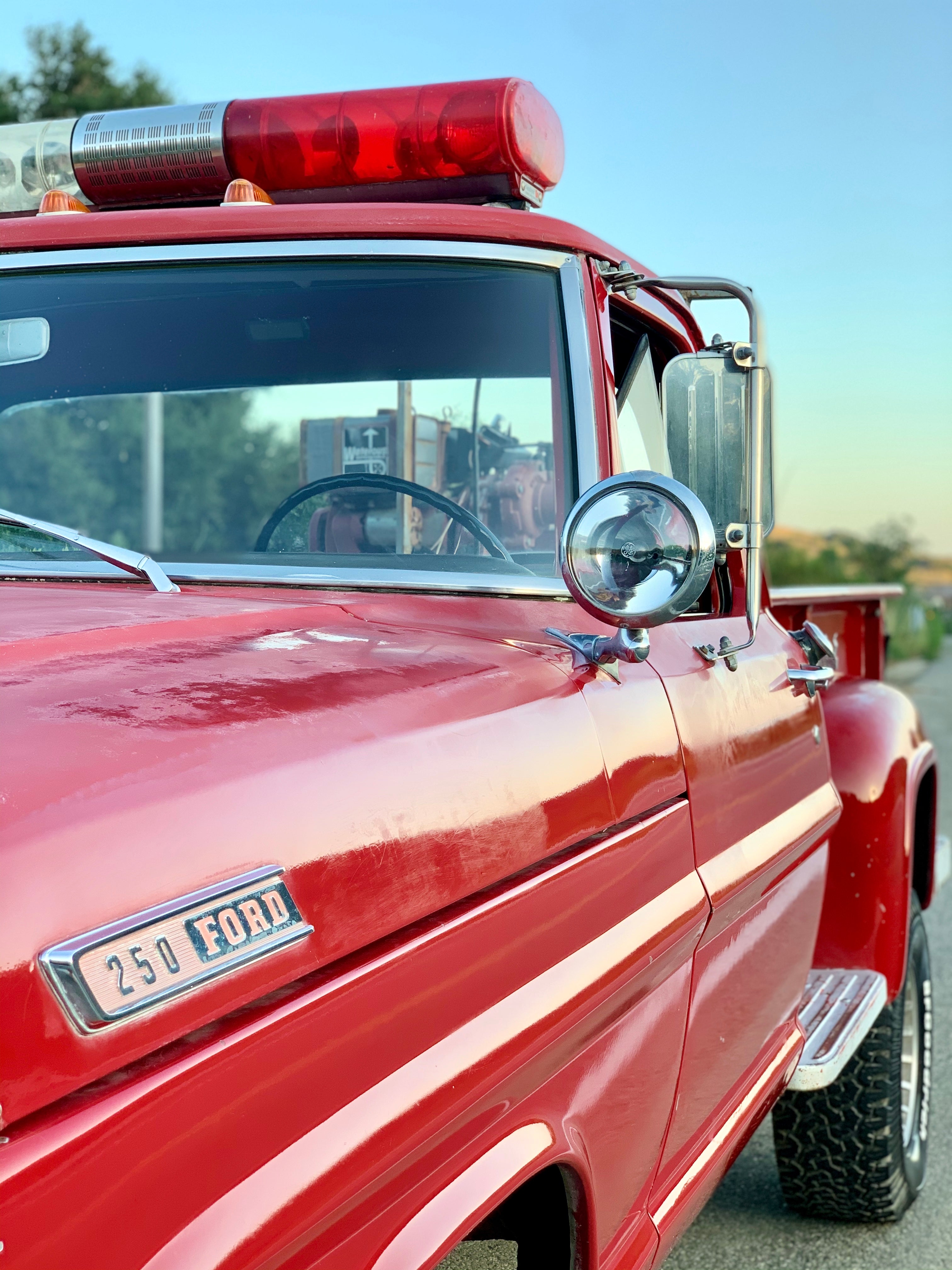 1967 Ford F-250 4x4 Fire Truck FINE ART PRINT