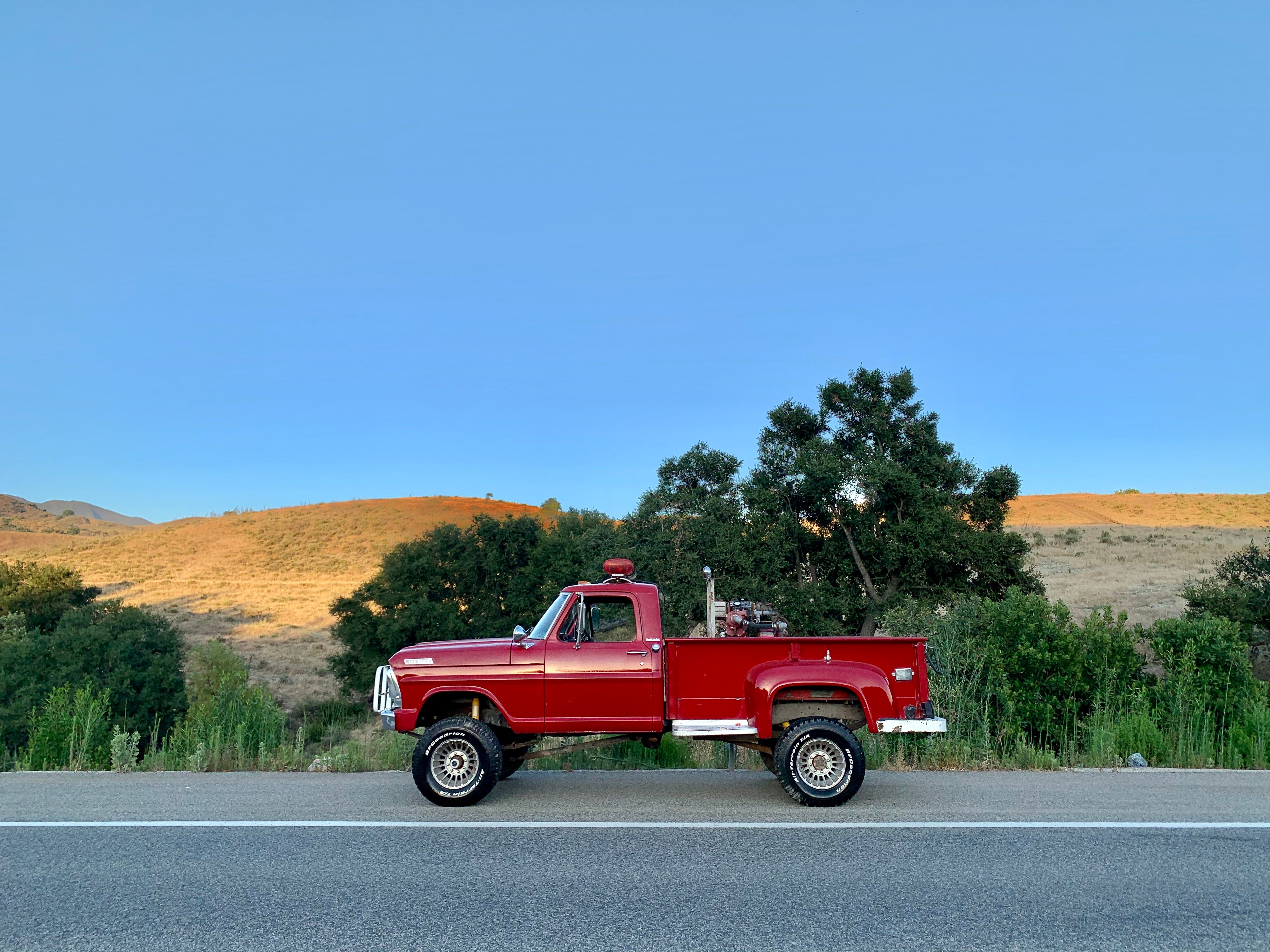 1967 Ford F-250 4x4 Fire Truck FINE ART PRINT