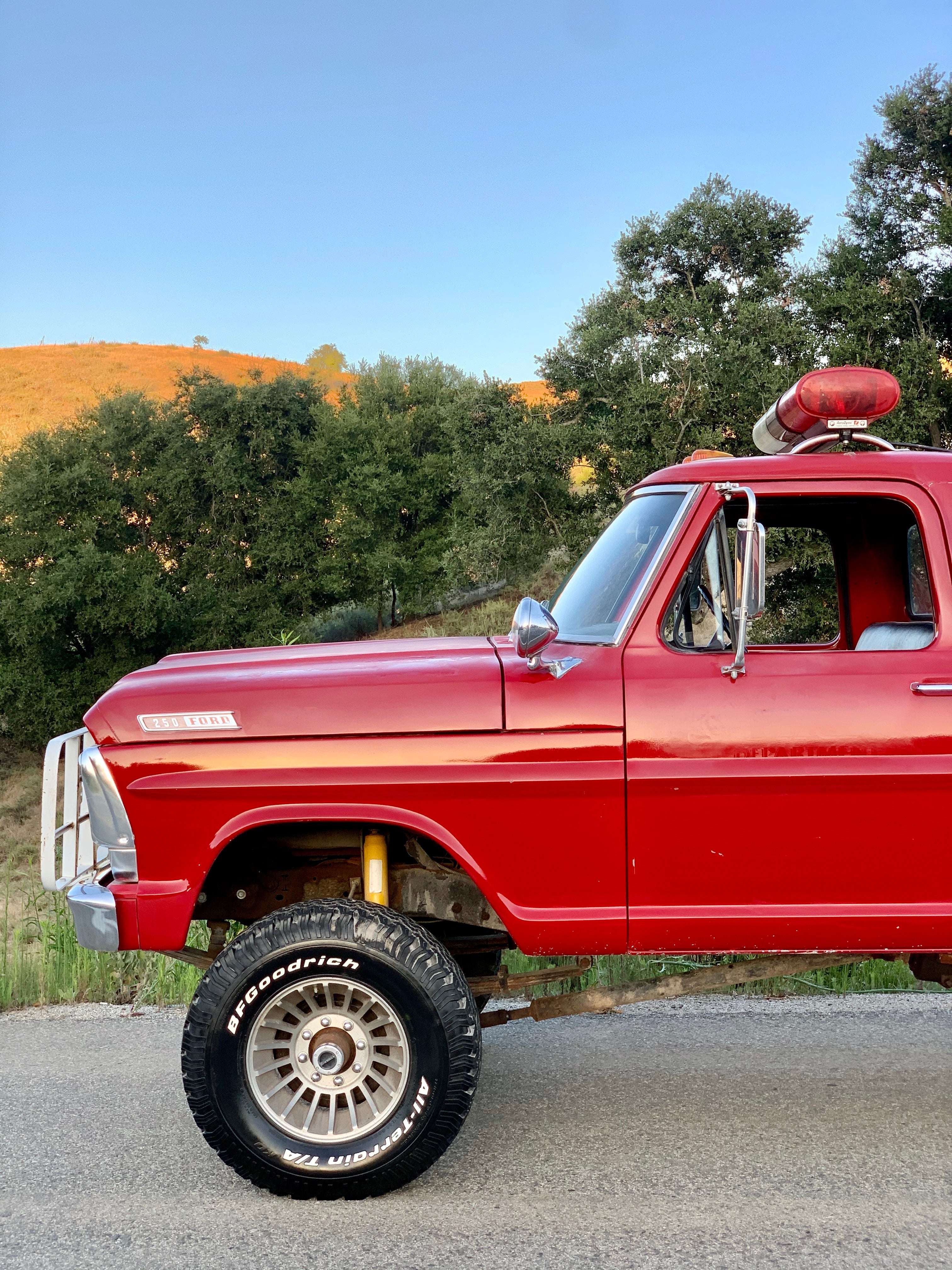 1967 Ford F-250 4x4 Fire Truck FINE ART PRINT