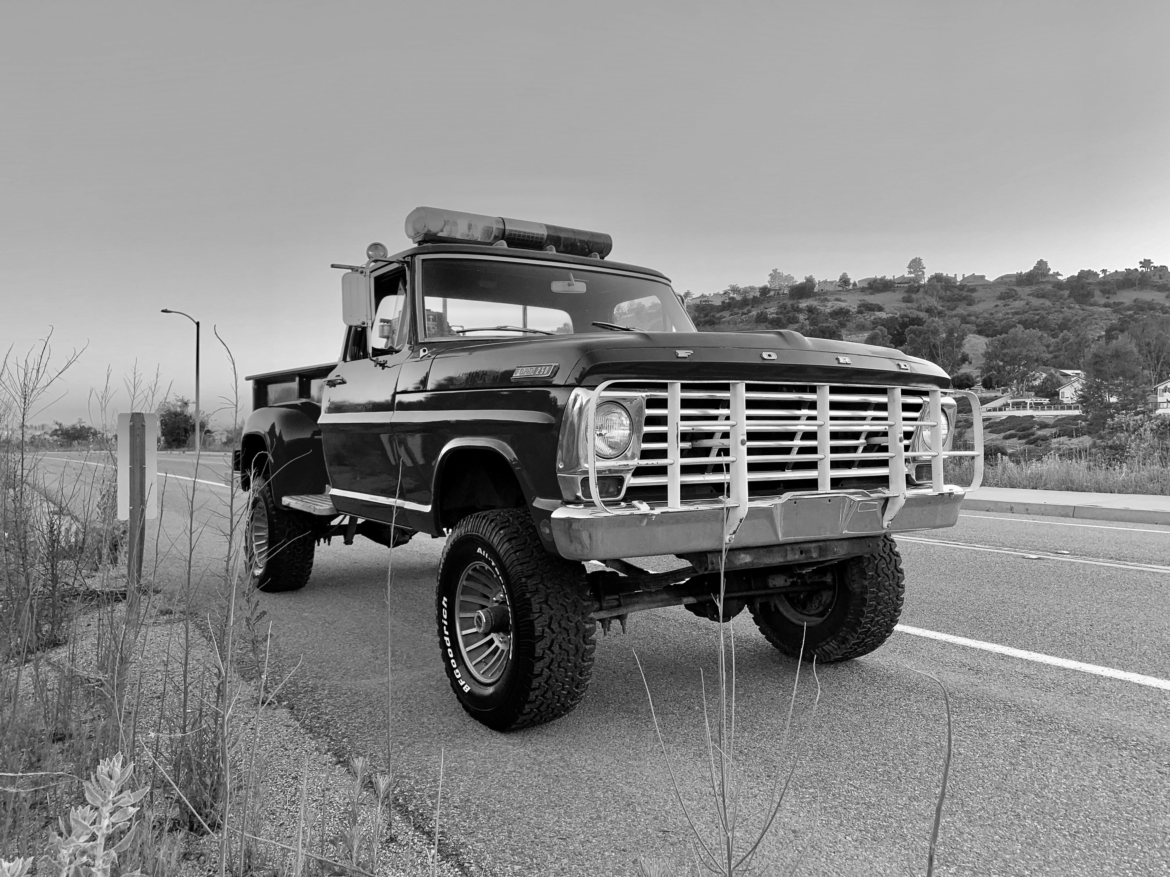 1967 Ford F-250 4x4 Fire Truck FINE ART PRINT