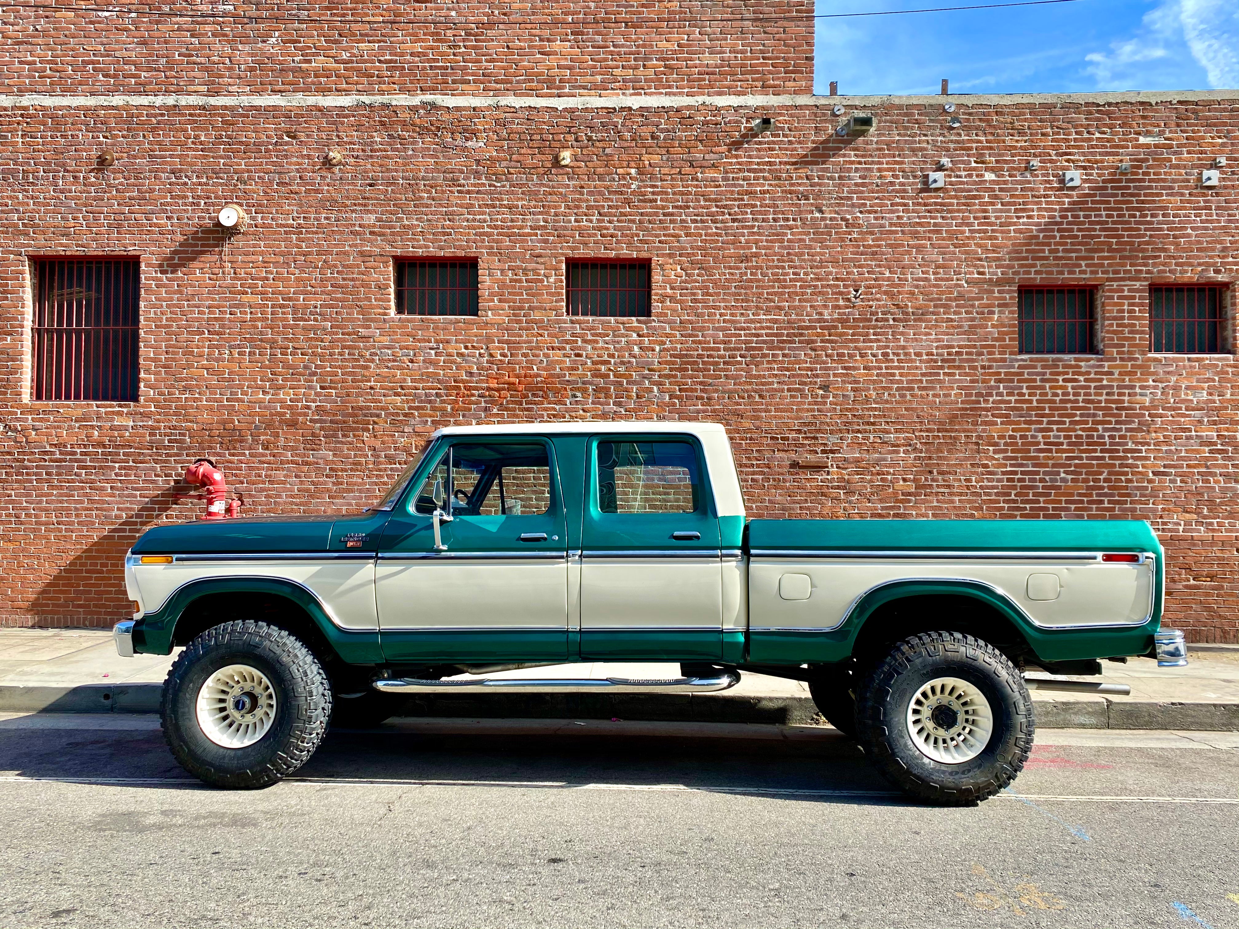 1978 Ford F-250 Crew Cab 4x4 Green FINE ART PRINT