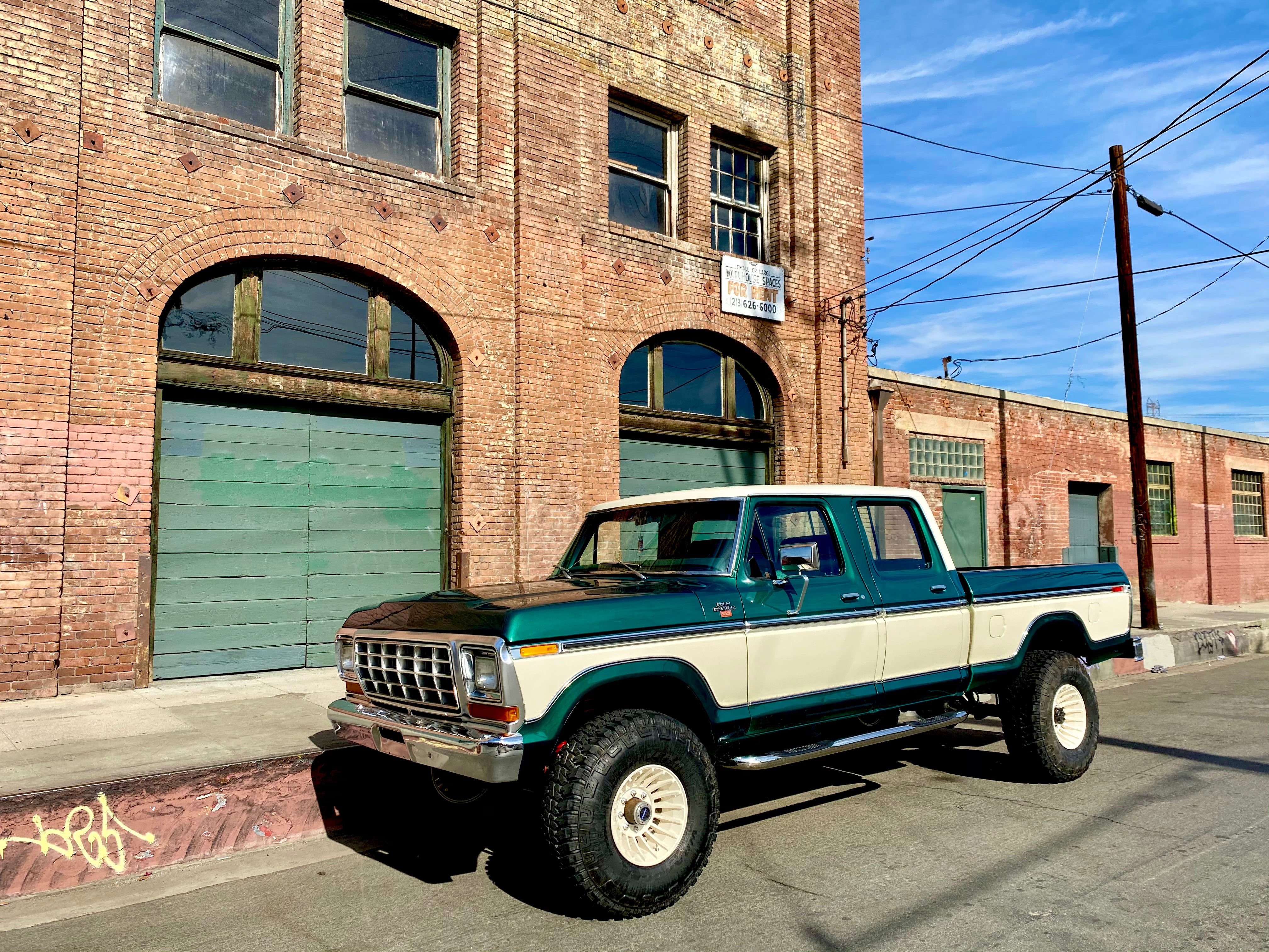 1978 Ford F-250 Crew Cab 4x4 Green FINE ART PRINT