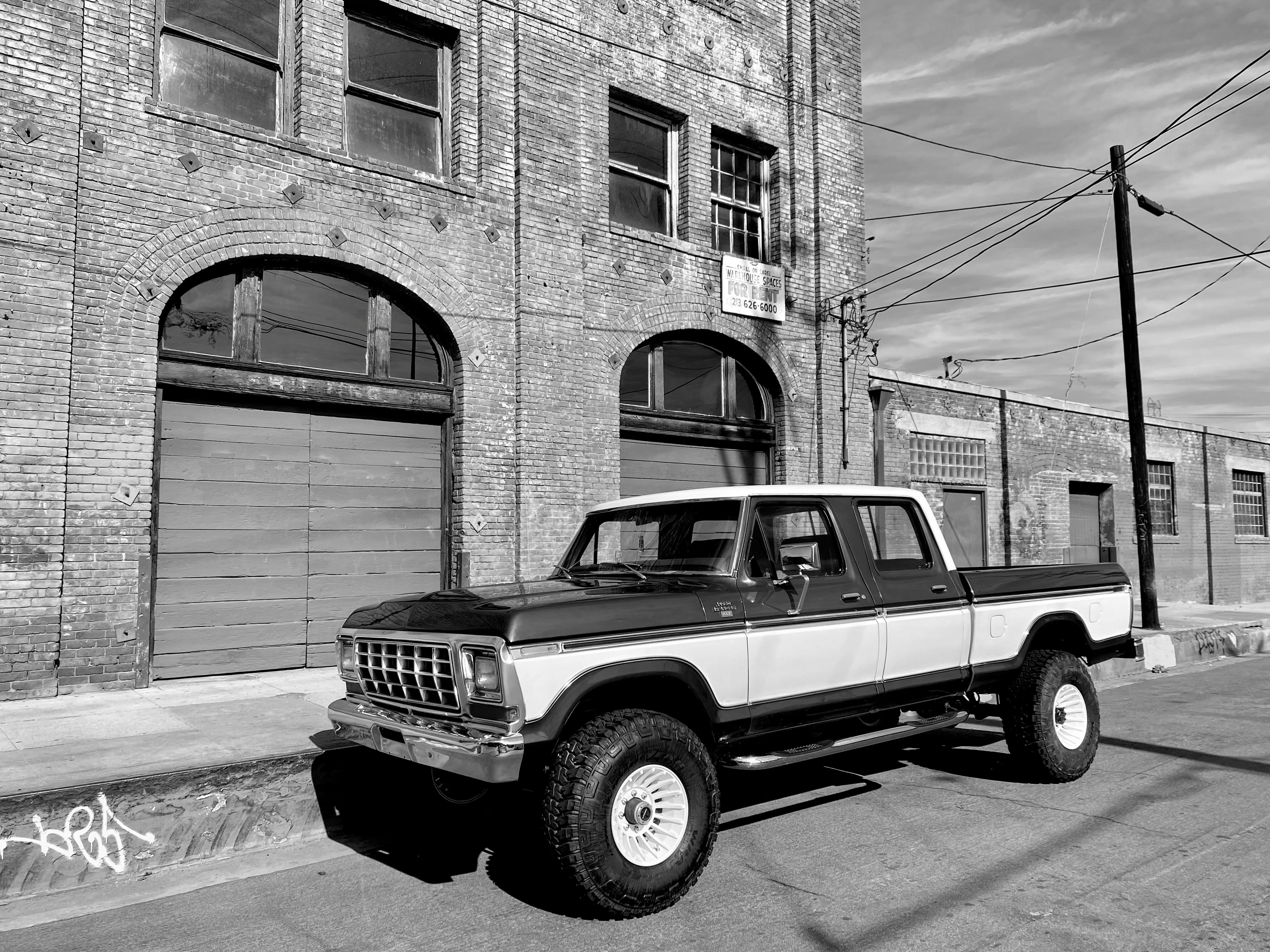 1978 Ford F-250 Crew Cab 4x4 Green FINE ART PRINT