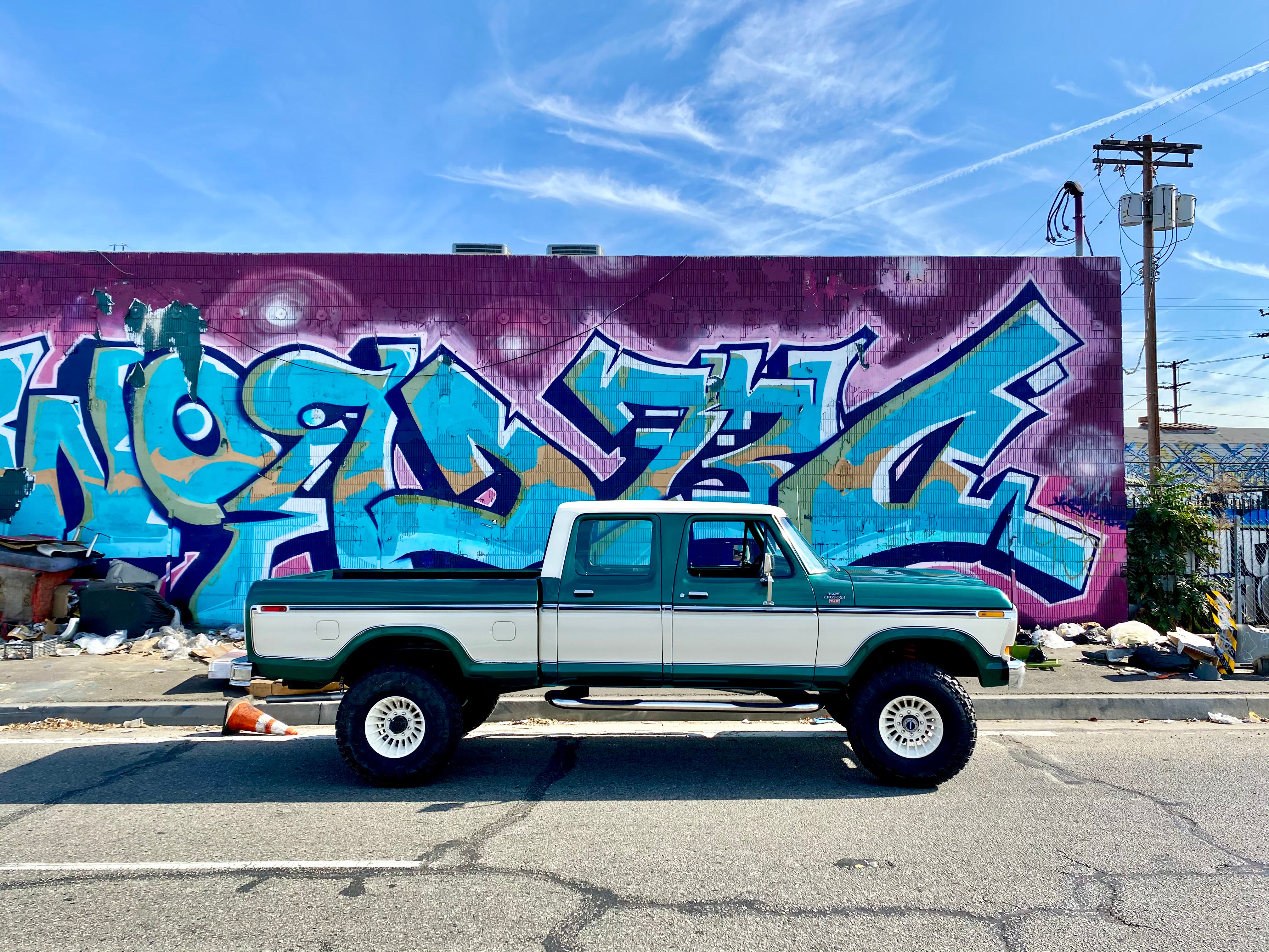 1978 Ford F-250 Crew Cab 4x4 Green FINE ART PRINT