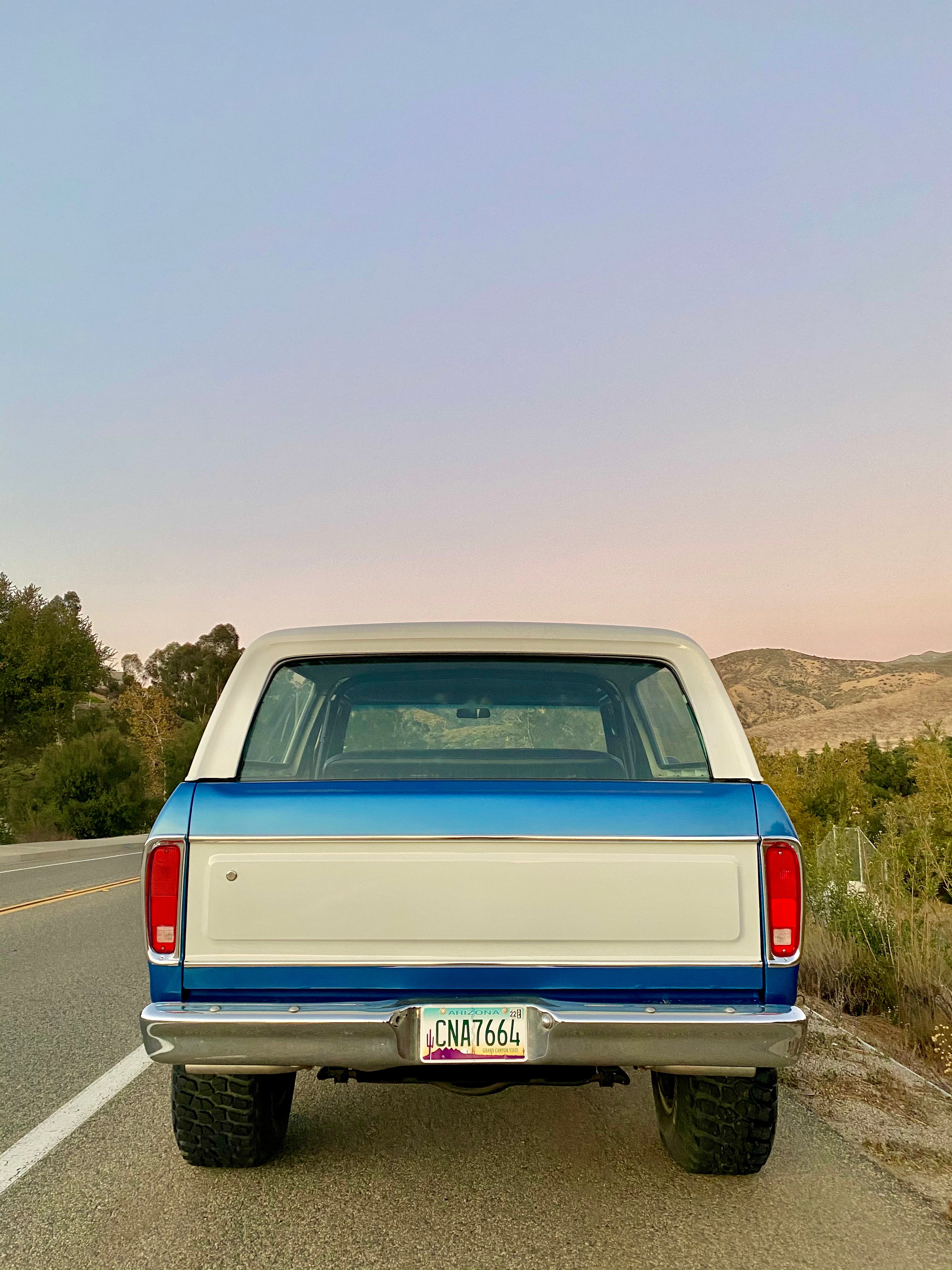 1978 Ford Bronco Bright Dark Blue Metallic FINE ART PRINT
