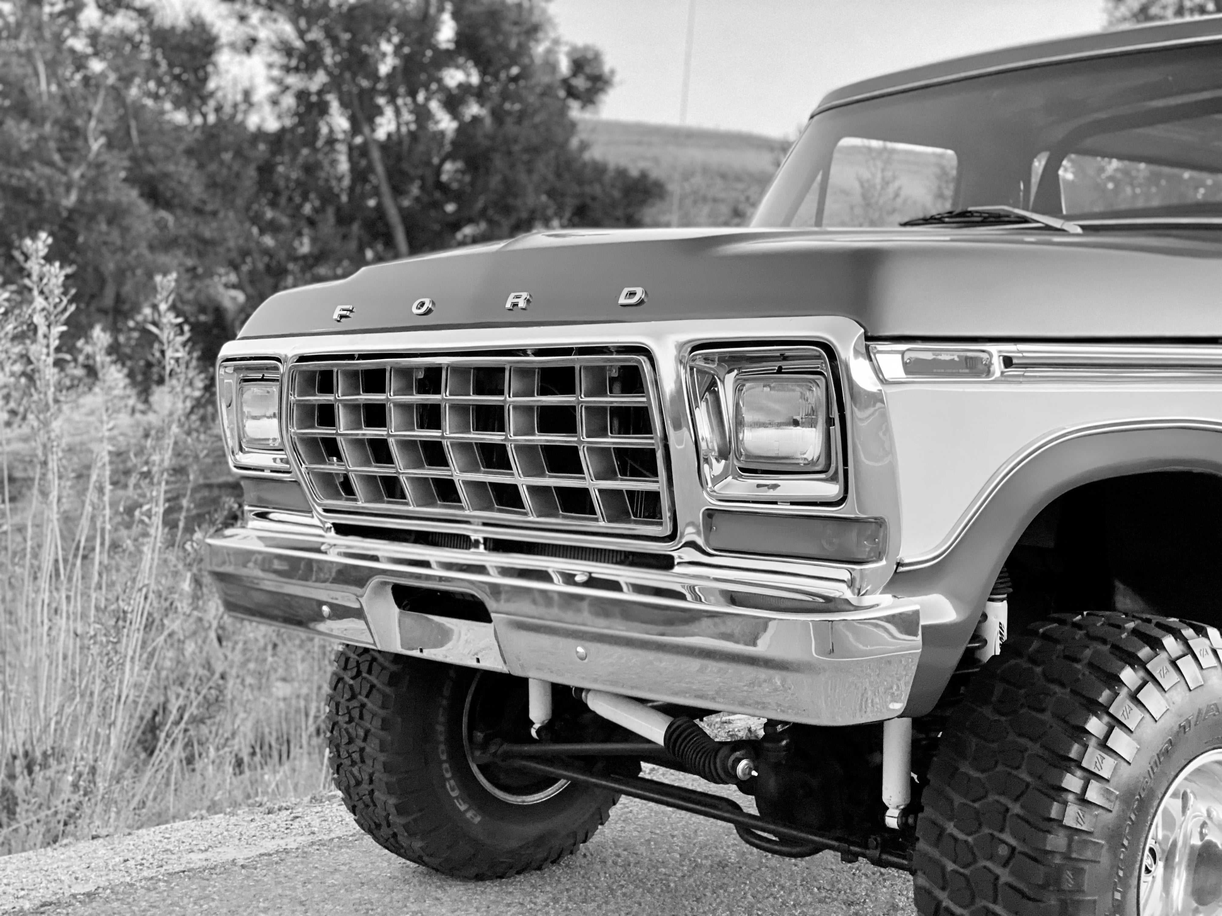 1978 Ford Bronco Bright Dark Blue Metallic FINE ART PRINT