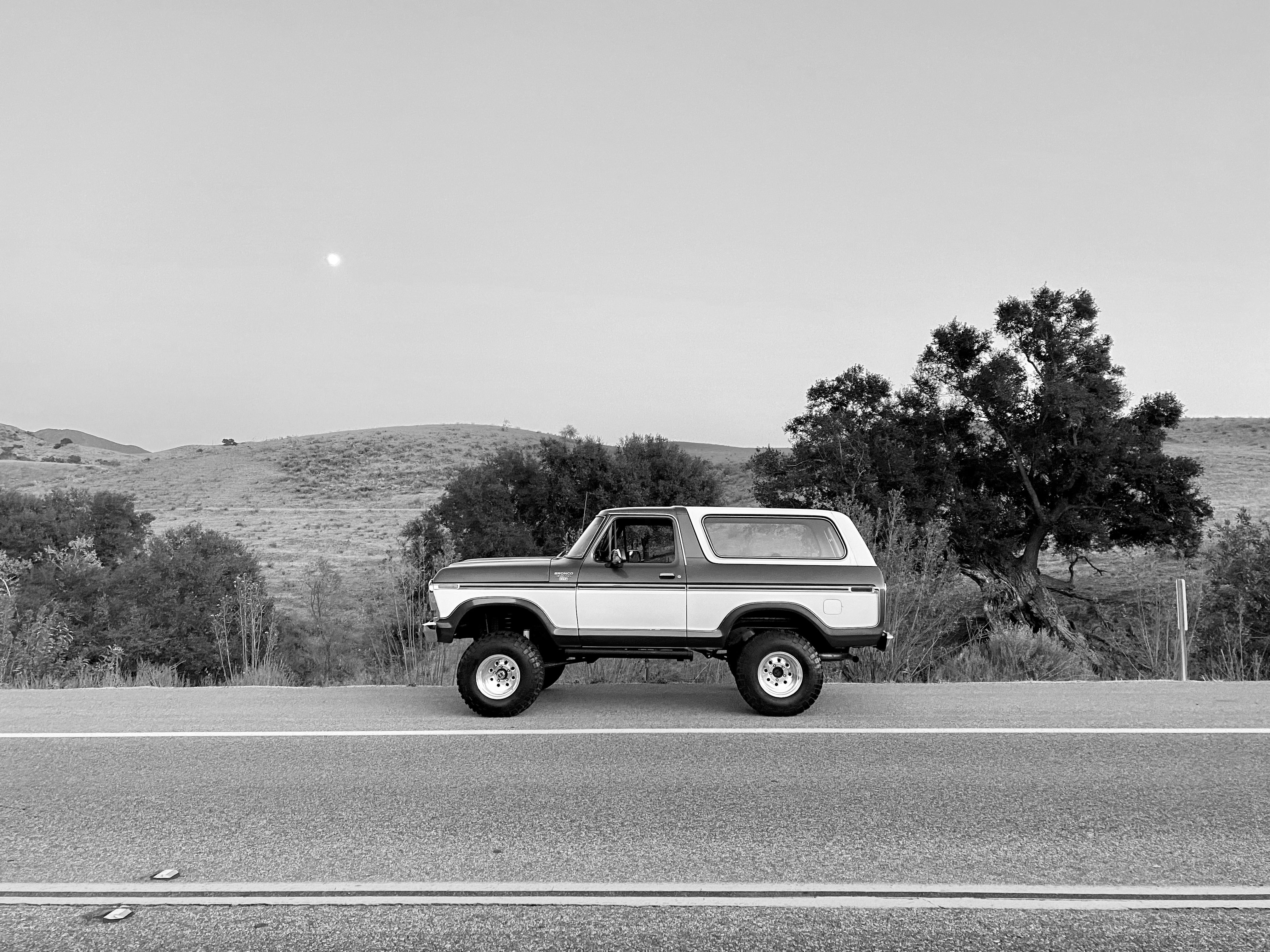 1978 Ford Bronco Bright Dark Blue Metallic FINE ART PRINT